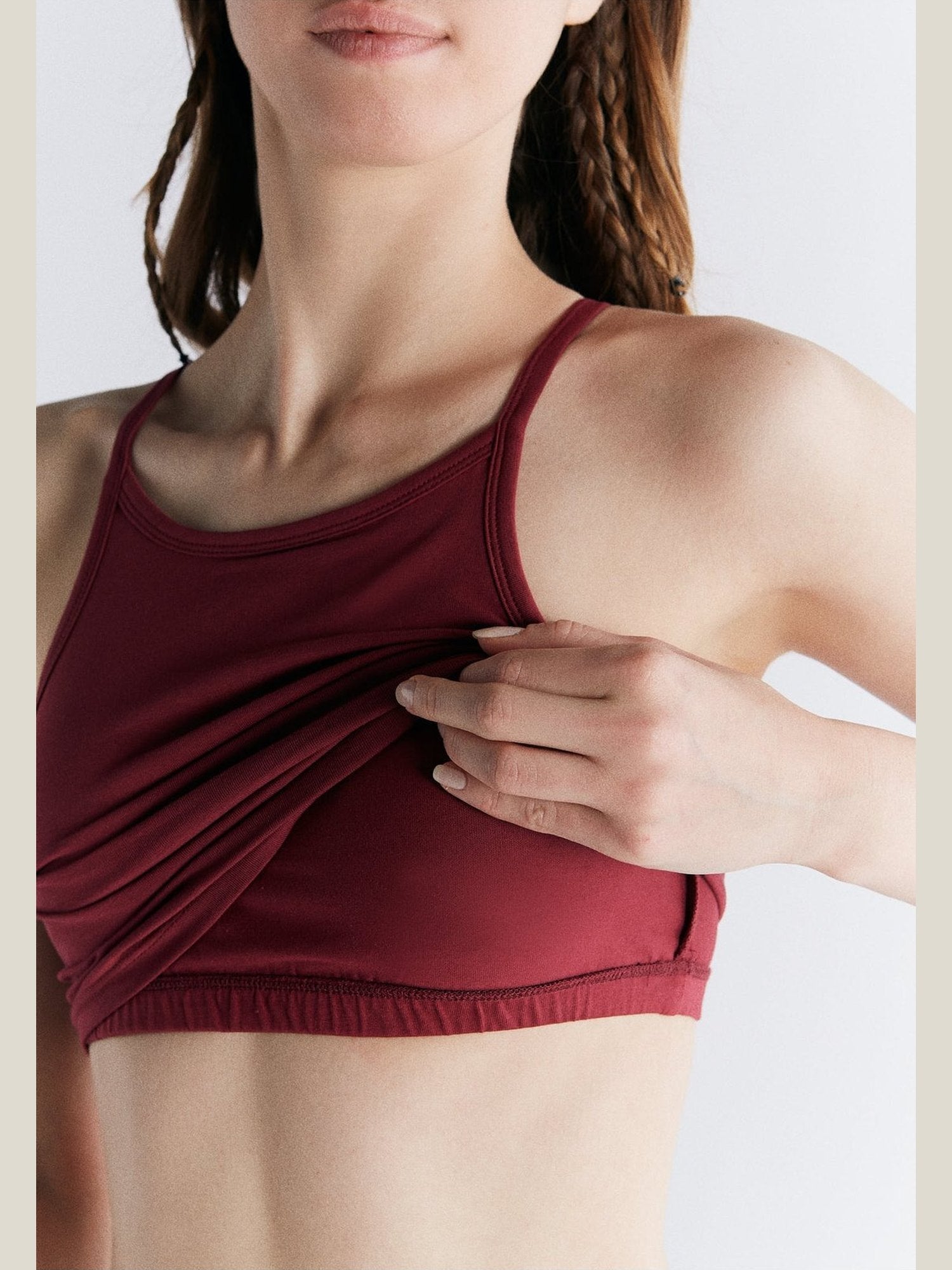 Bio-Baumwoll Top mit Bustier - Evermind.eco