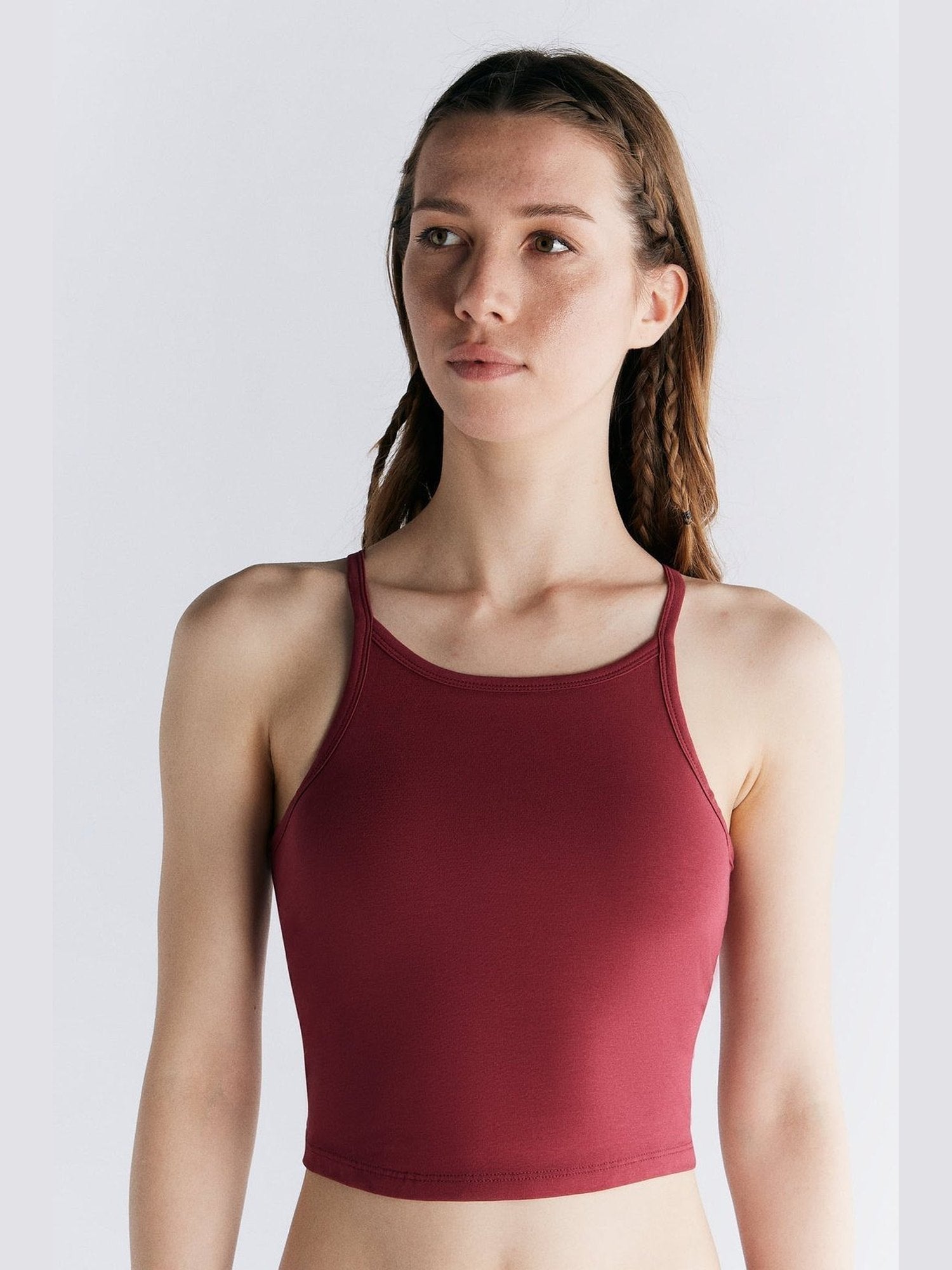 Bio-Baumwoll Top mit Bustier - Evermind.eco