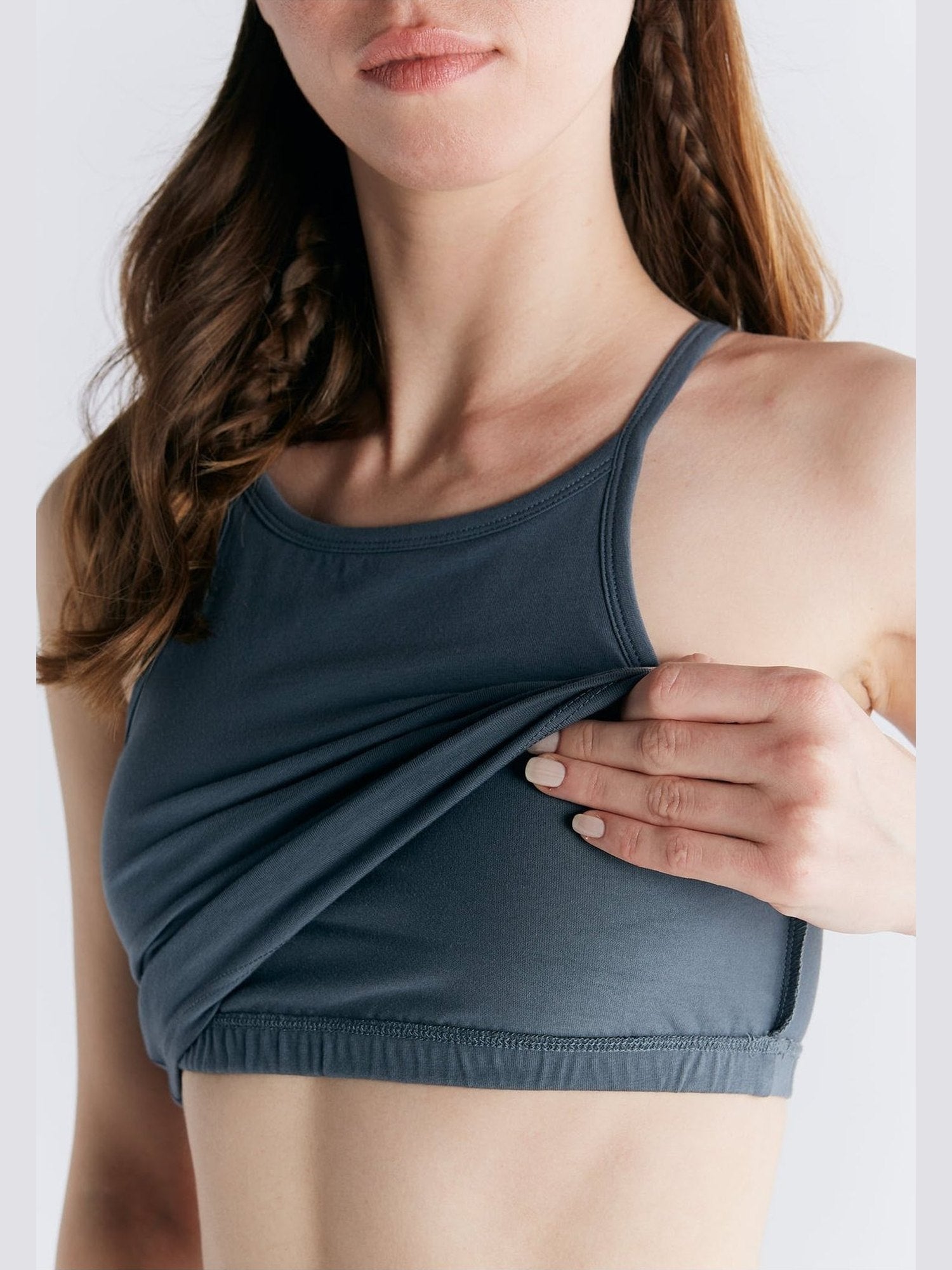 Bio-Baumwoll Top mit Bustier - Evermind.eco