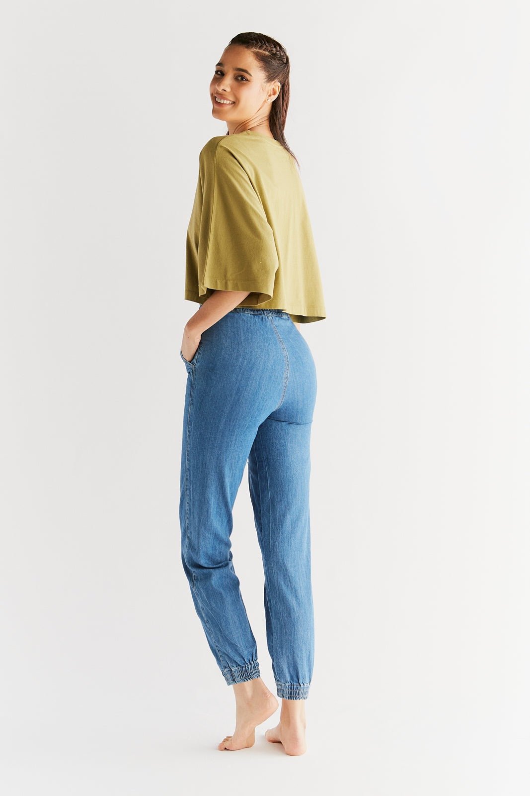 Damen Bio-Baumwoll Joggjeans - Evermind.eco