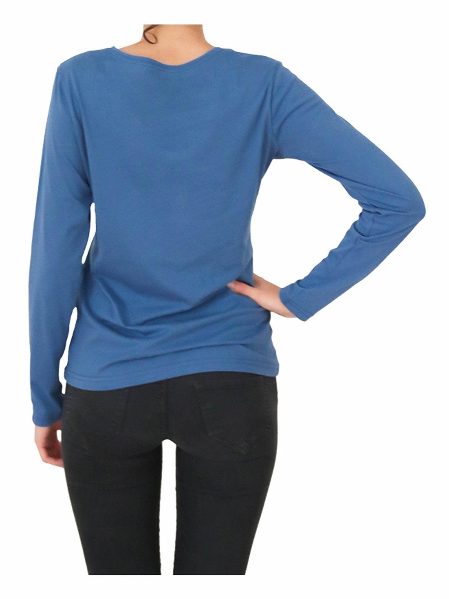 Damen Bio-Baumwoll Langarmshirt - Evermind.eco