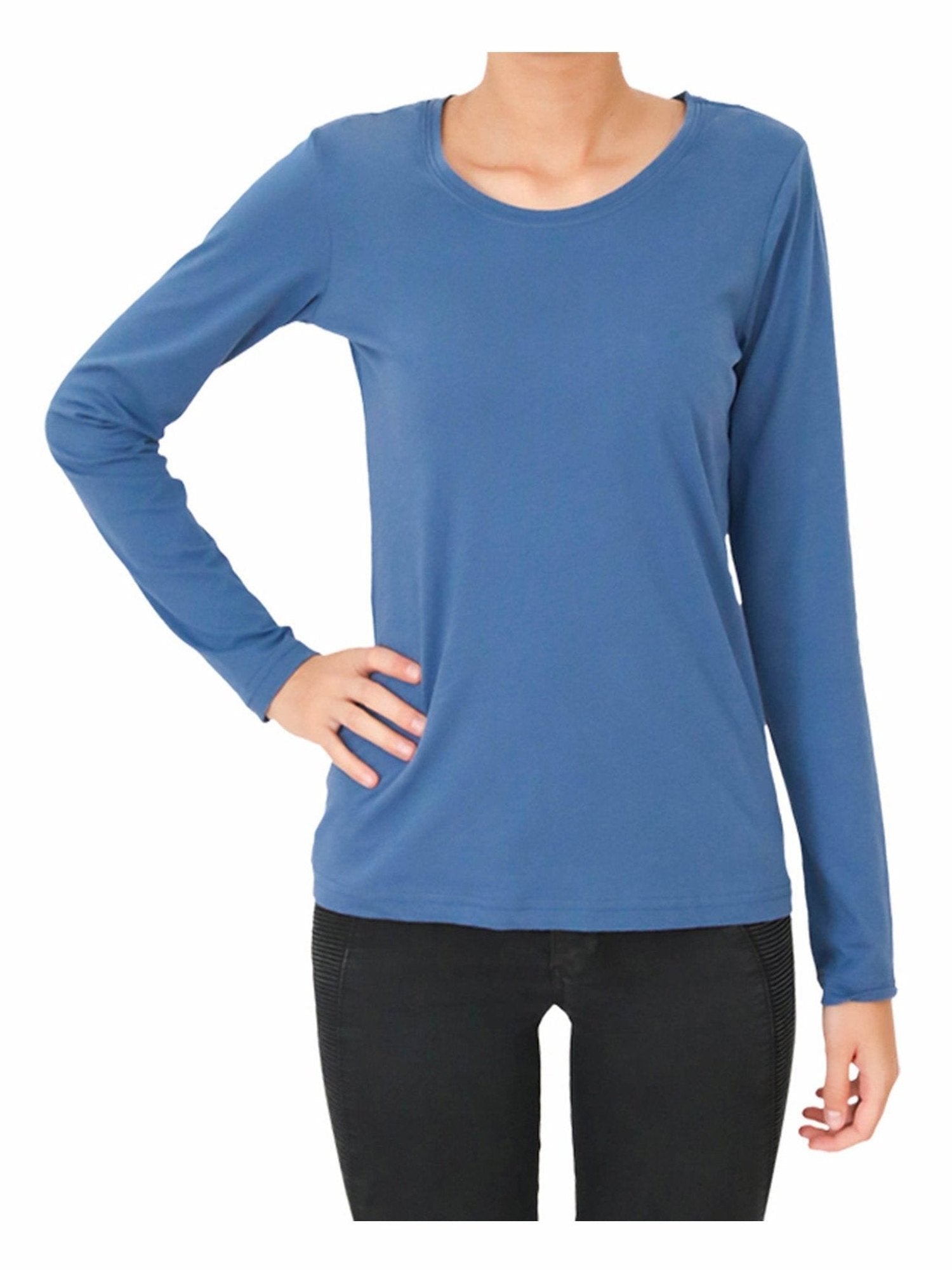 Damen Bio-Baumwoll Langarmshirt - Evermind.eco