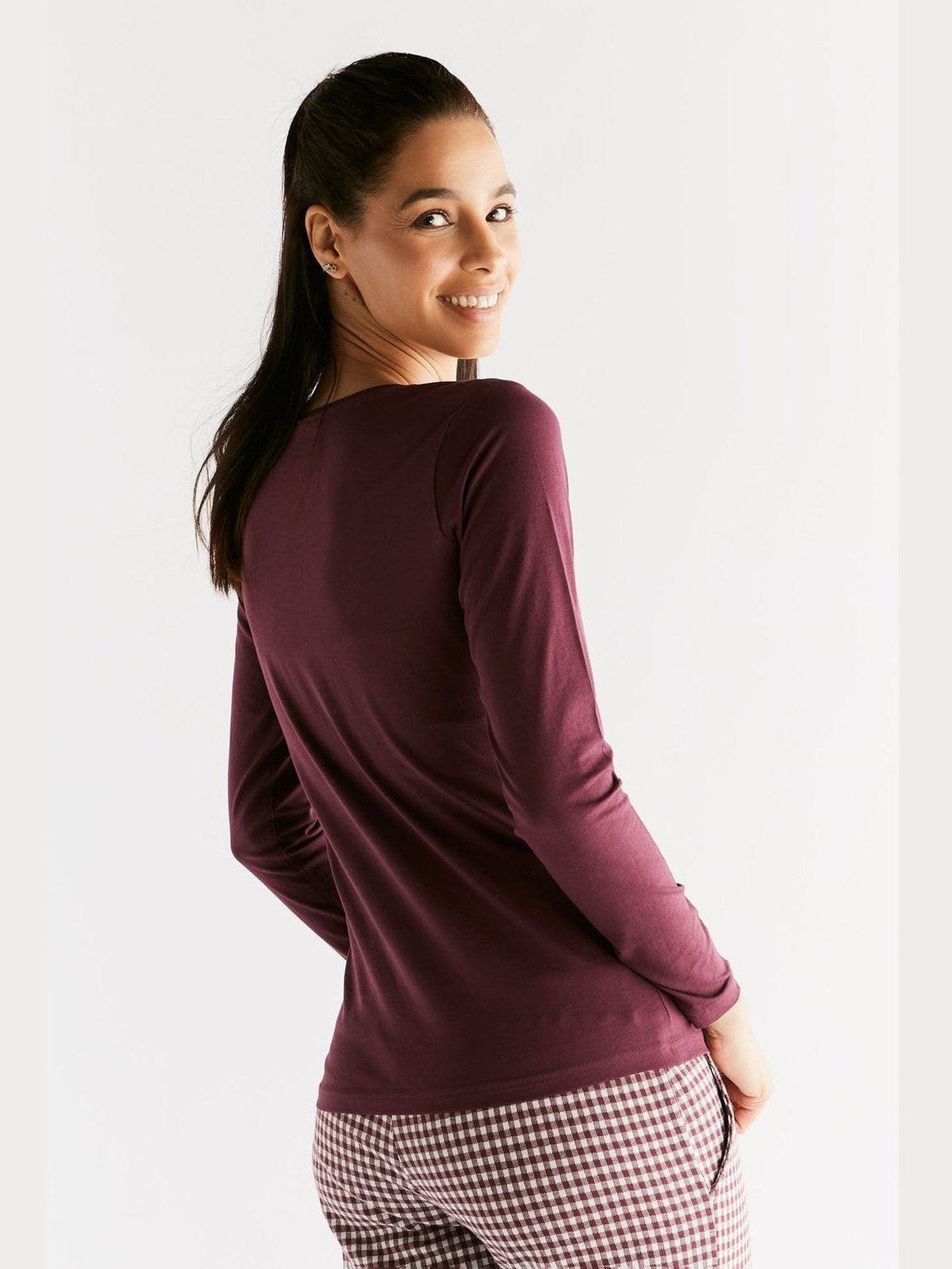 Damen Bio-Baumwoll Langarmshirt - Evermind.eco