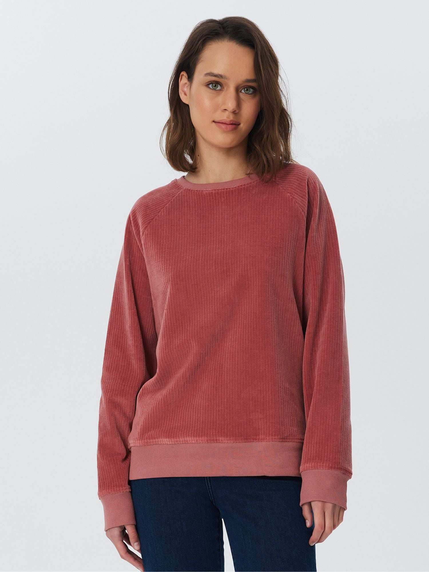 Damen Bio-Baumwoll Nicki-Cord Sweatshirt - Evermind.eco