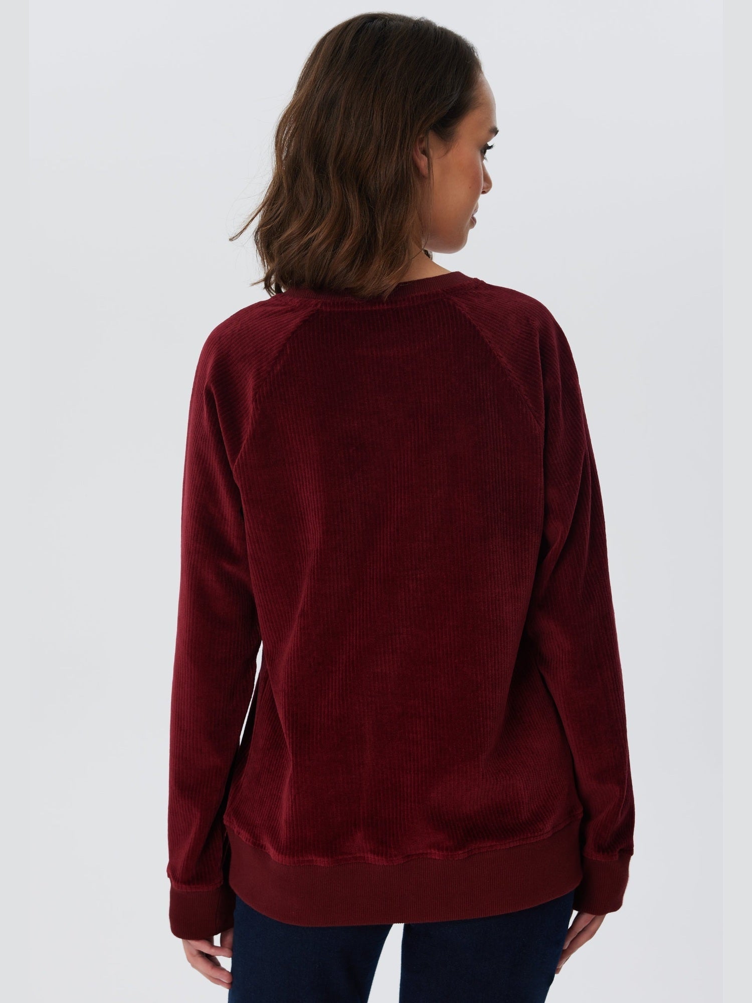 Damen Bio-Baumwoll Nicki-Cord Sweatshirt - Evermind.eco