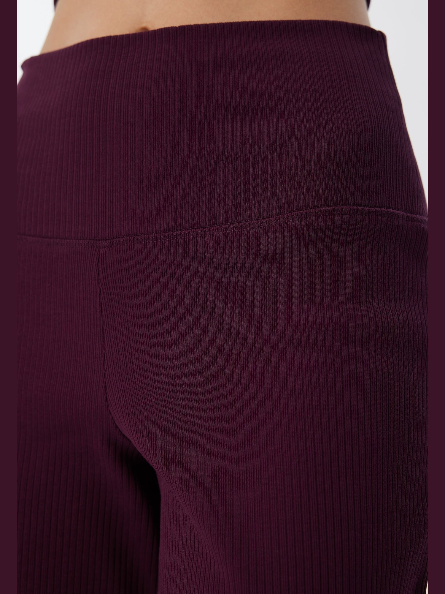 Damen Bio-Baumwoll Rippjersey-Hose - Evermind.eco