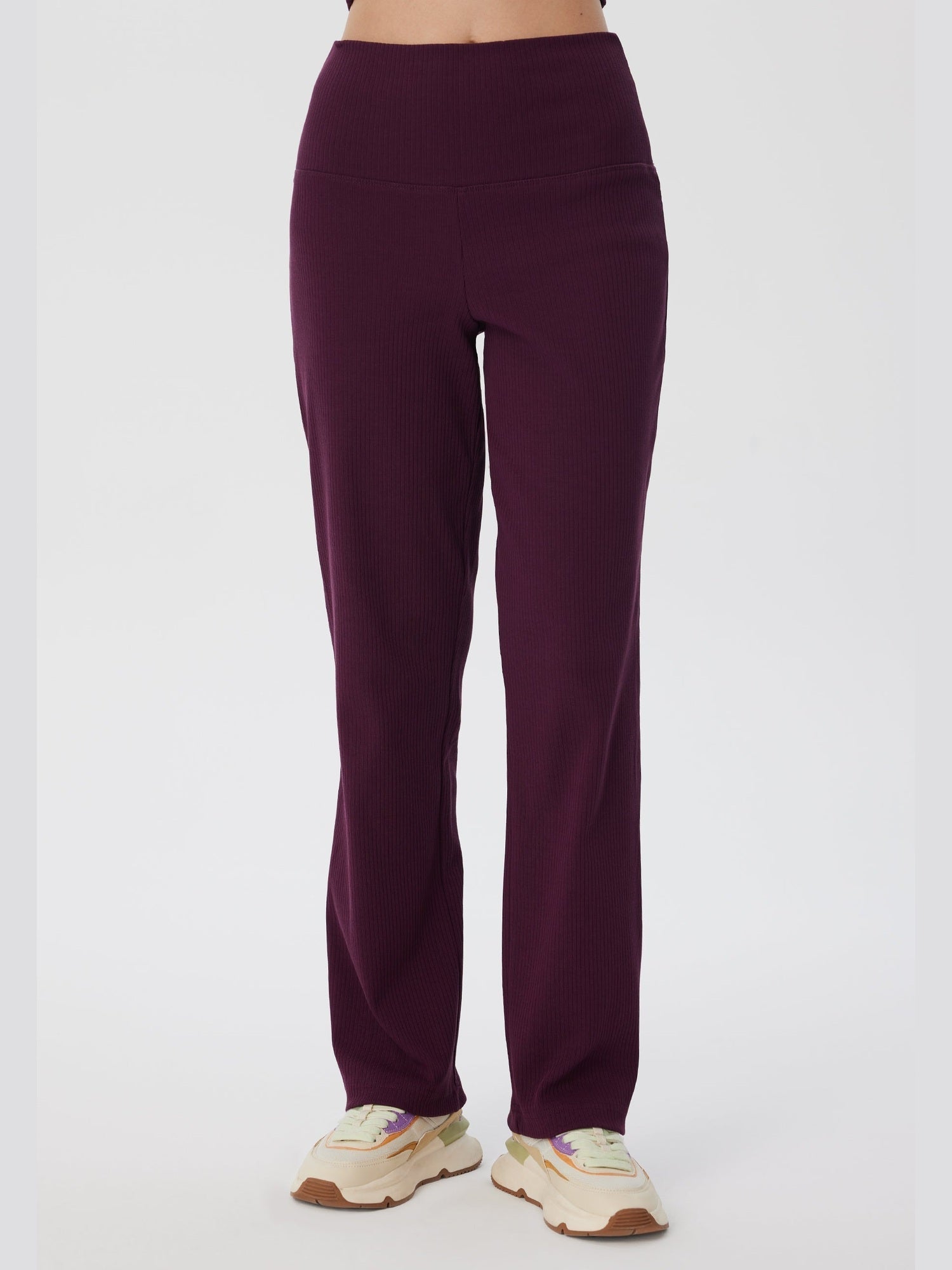 Damen Bio-Baumwoll Rippjersey-Hose - Evermind.eco