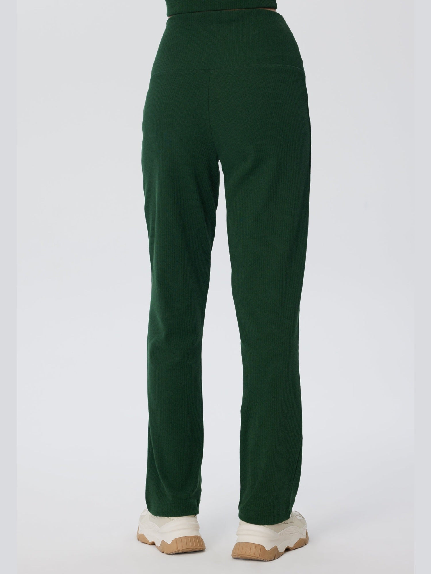 Damen Bio-Baumwoll Rippjersey-Hose - Evermind.eco