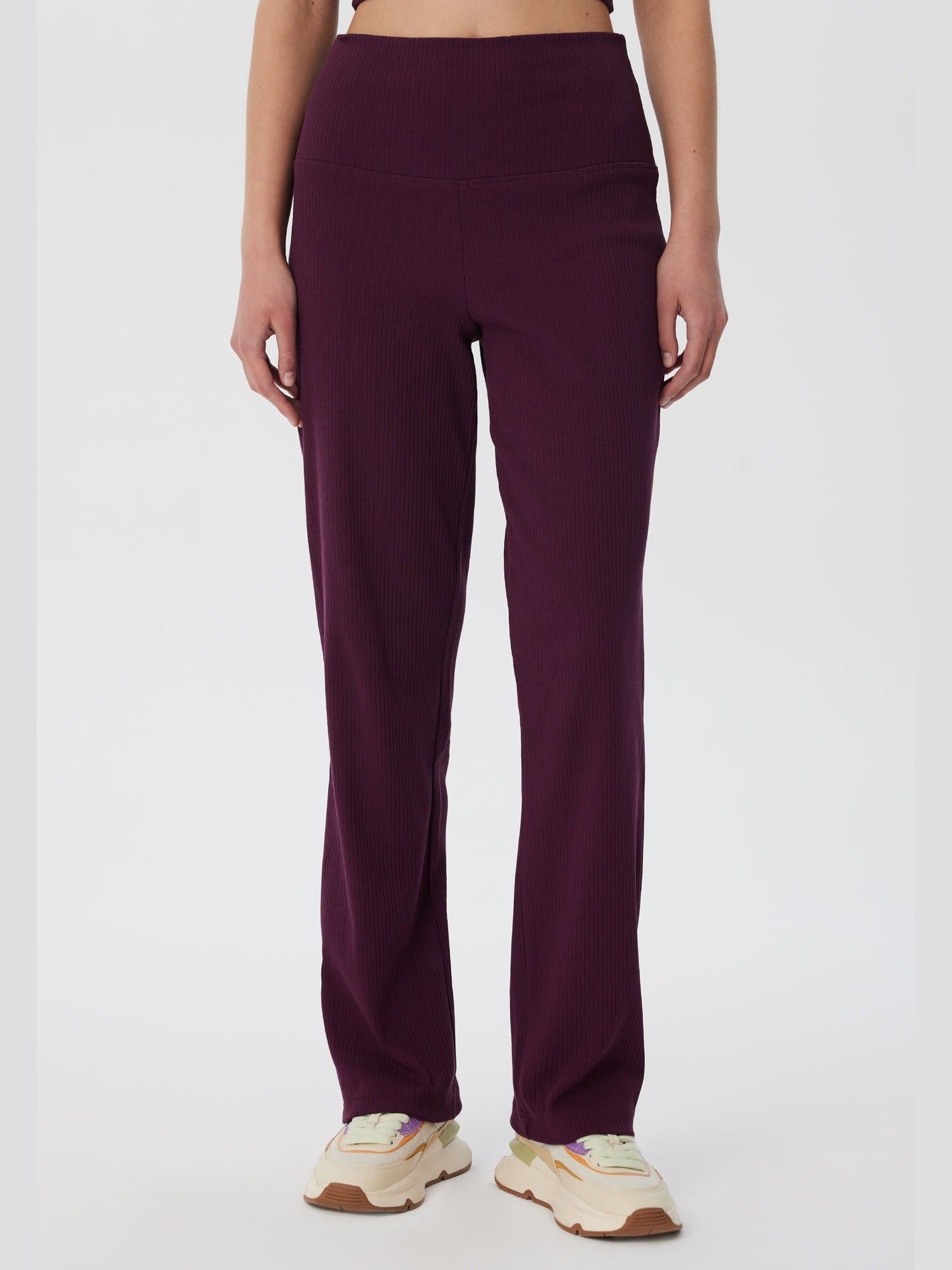 Damen Bio-Baumwoll Rippjersey-Hose - Evermind.eco