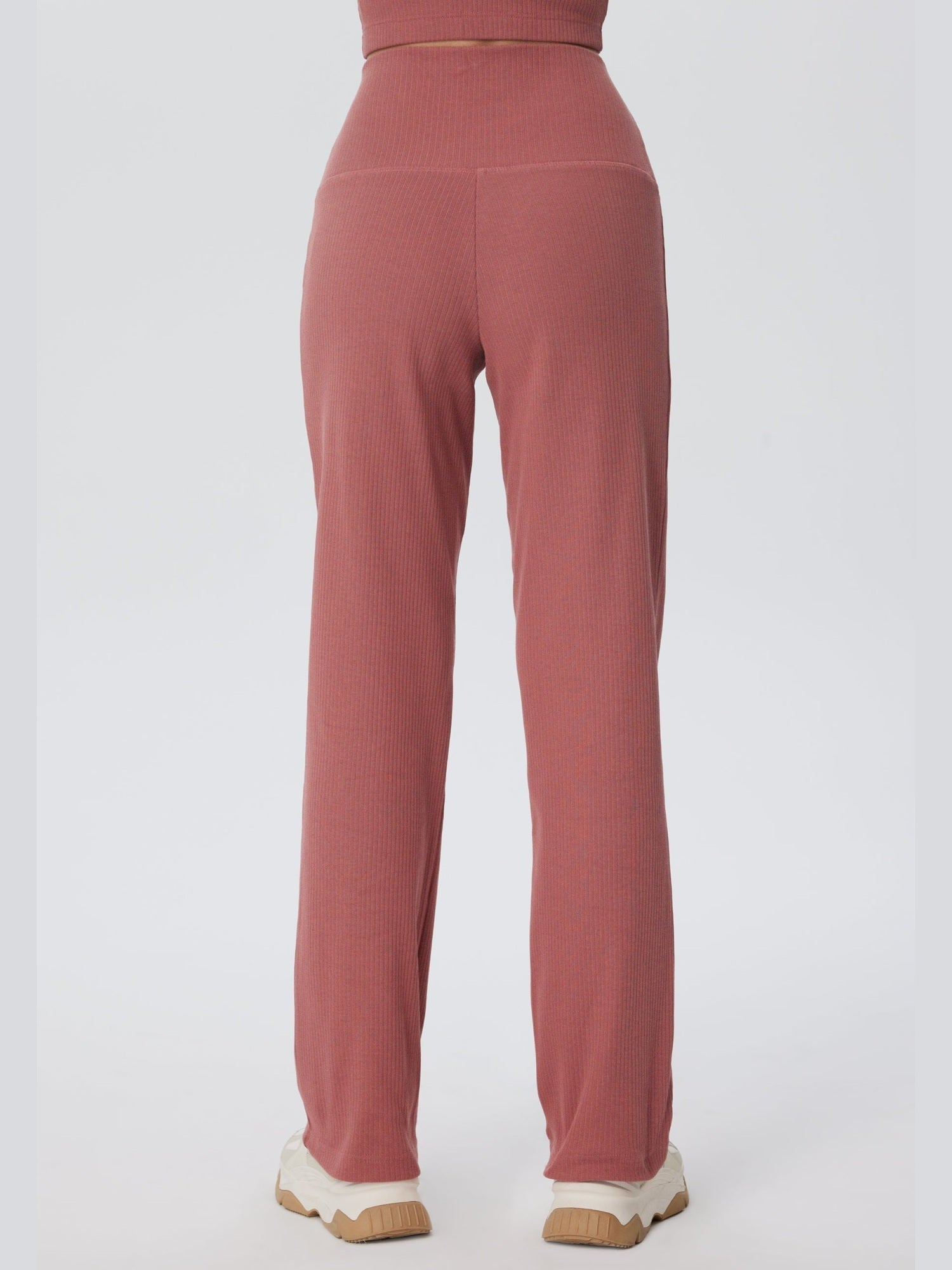Damen Bio-Baumwoll Rippjersey-Hose - Evermind.eco