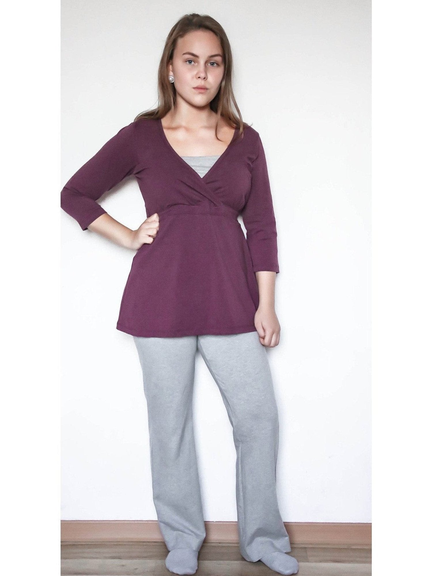 Damen Bio-Baumwoll Umstands- & Stilltunika - Evermind.eco
