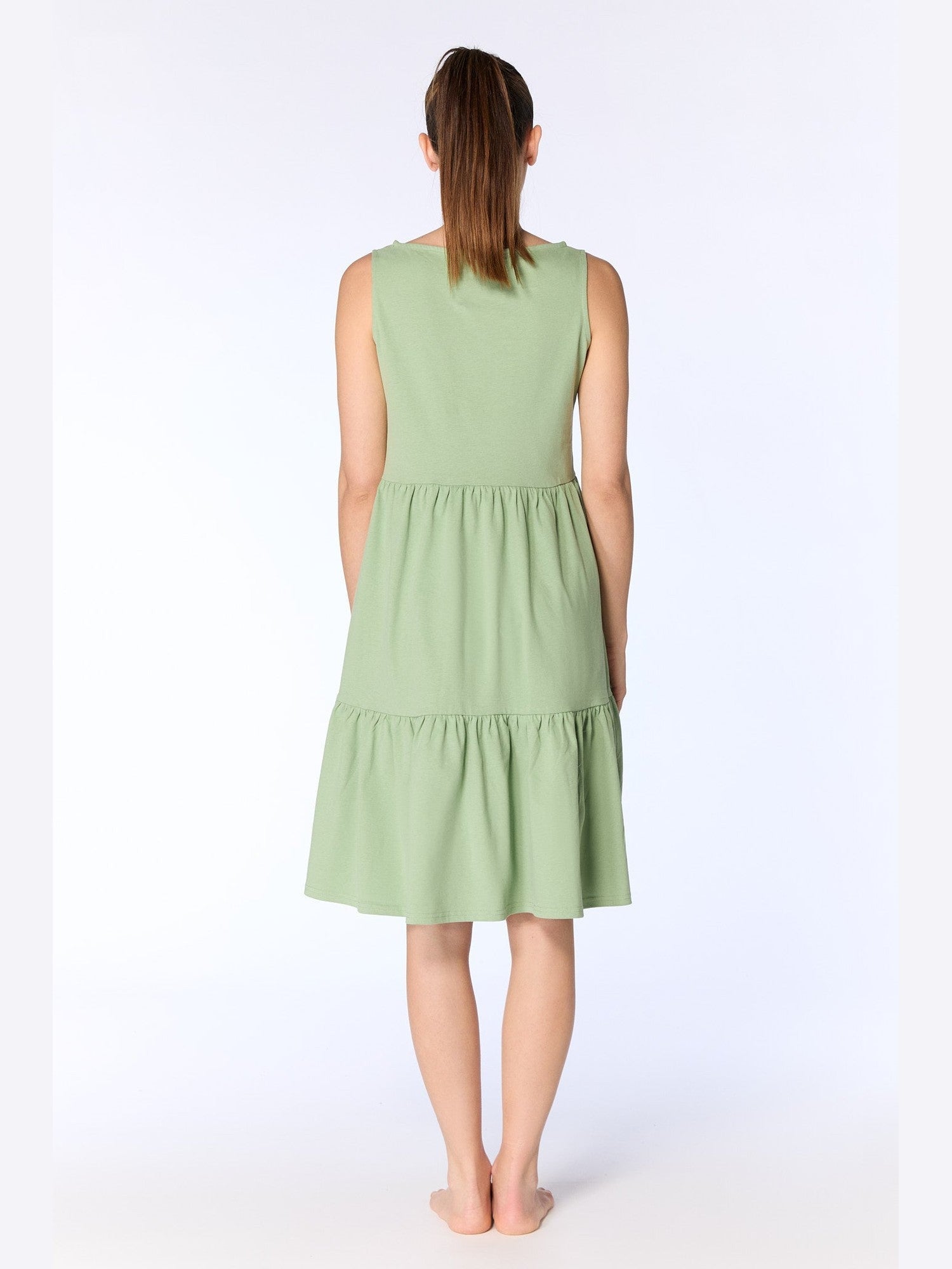 Damen Bio-Baumwoll-Volant-Sommerkleid - Evermind.eco