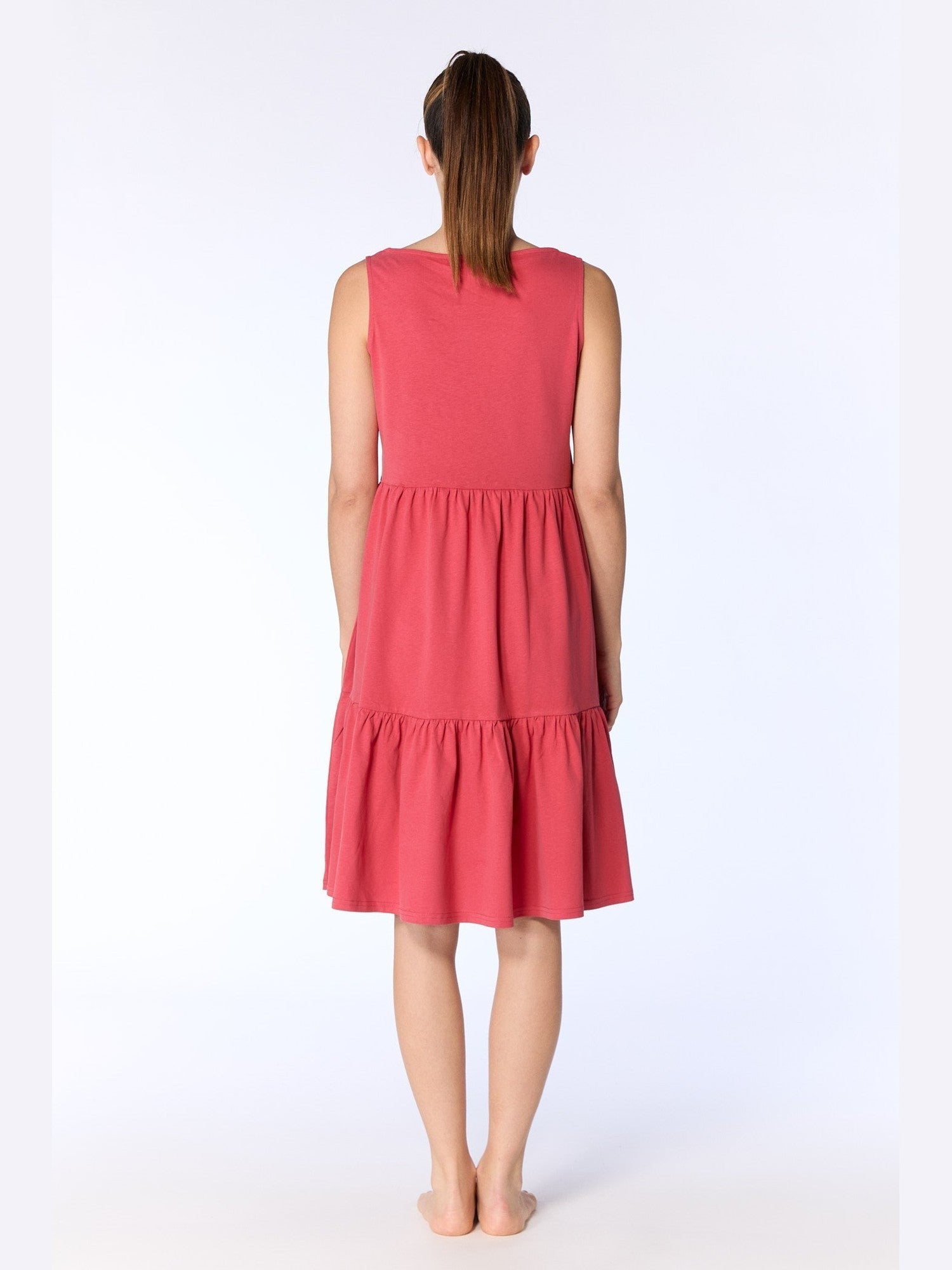 Damen Bio-Baumwoll-Volant-Sommerkleid - Evermind.eco