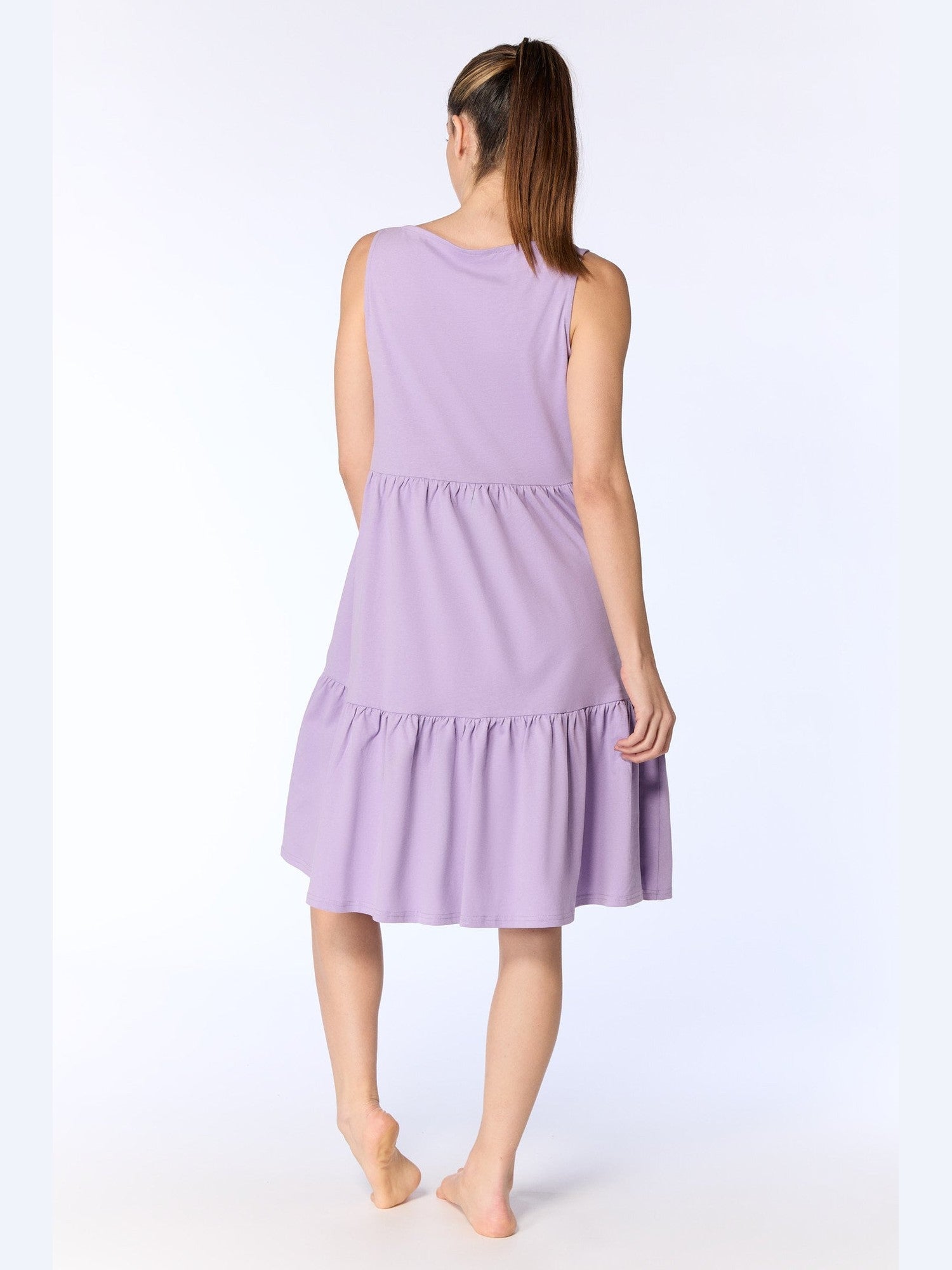 Damen Bio-Baumwoll-Volant-Sommerkleid - Evermind.eco