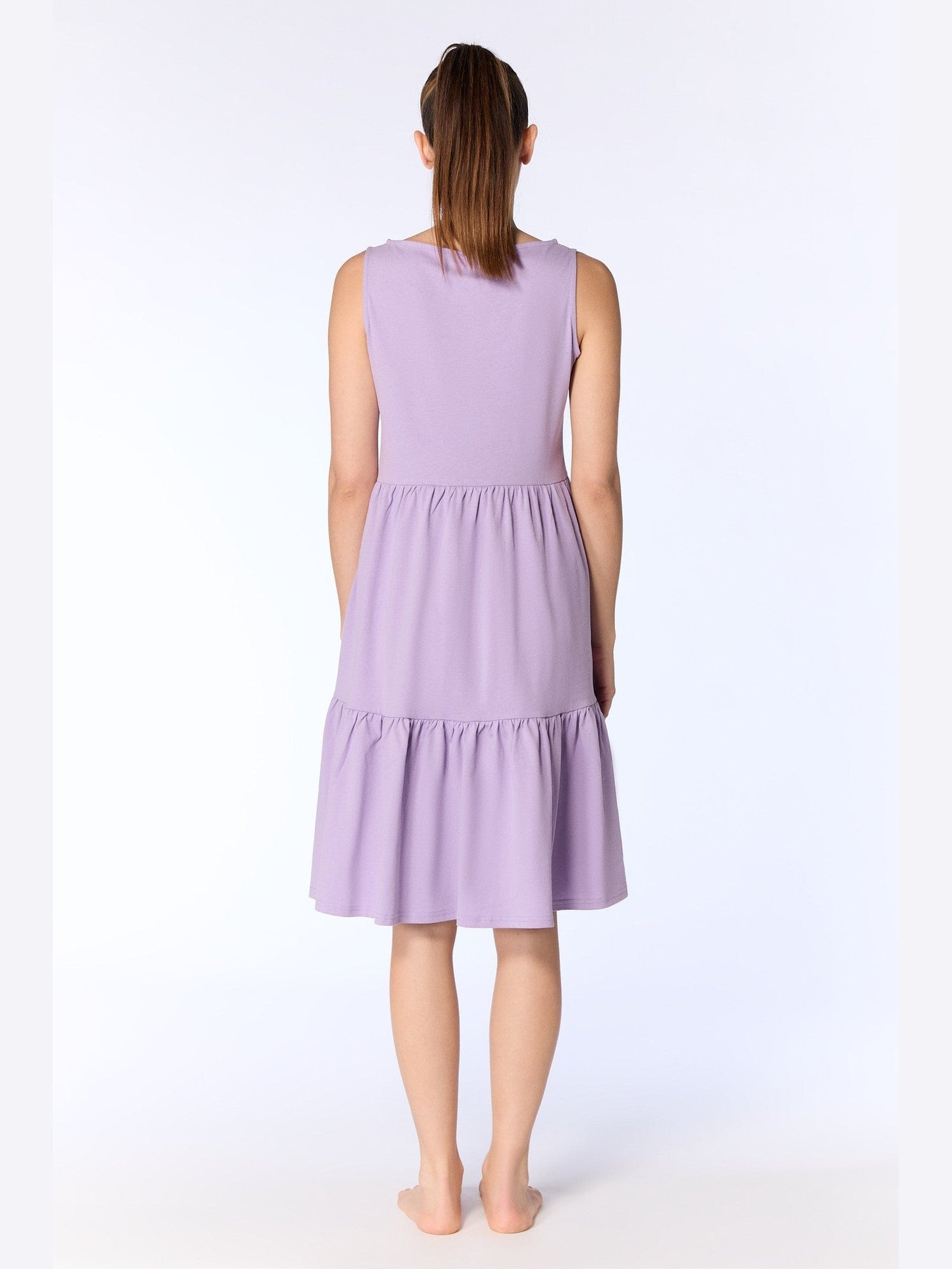 Damen Bio-Baumwoll-Volant-Sommerkleid - Evermind.eco