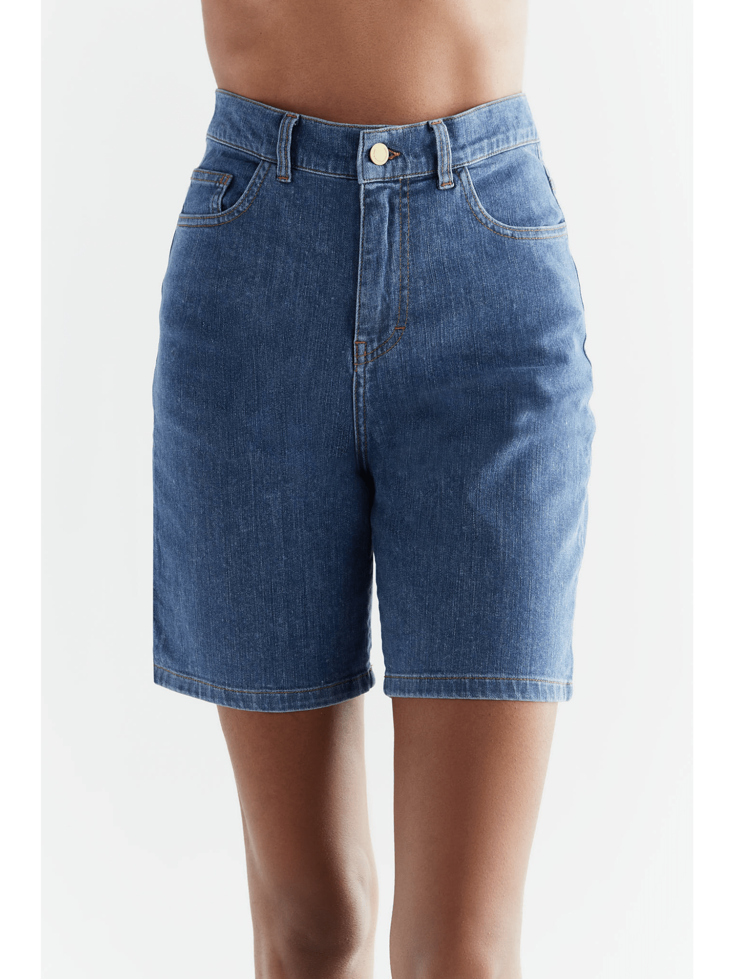 Damen Denim Shorts aus Bio-Baumwolle - Evermind.eco