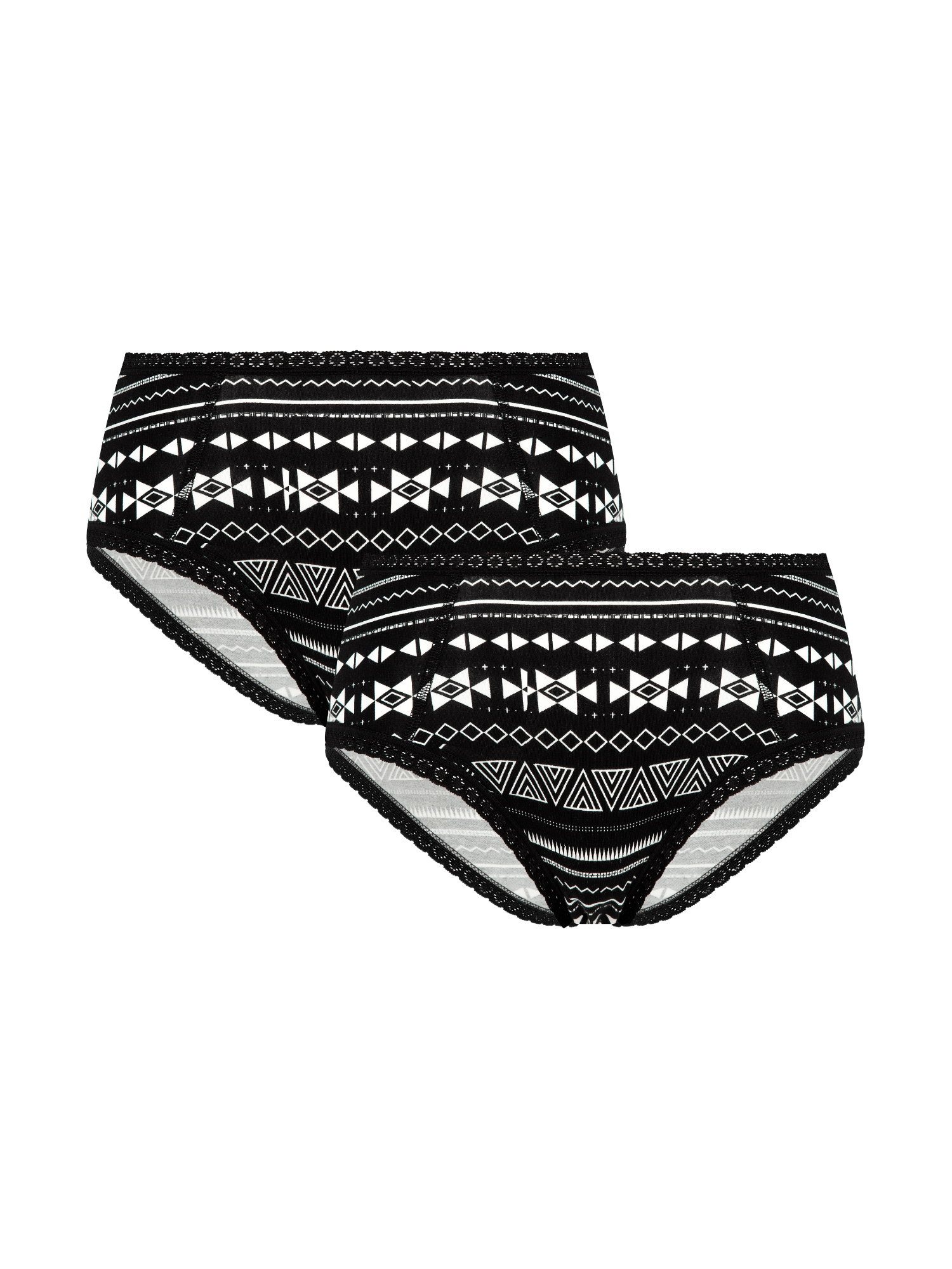 Damen Hipster mit Spitze (2er-Pack) - Evermind.eco