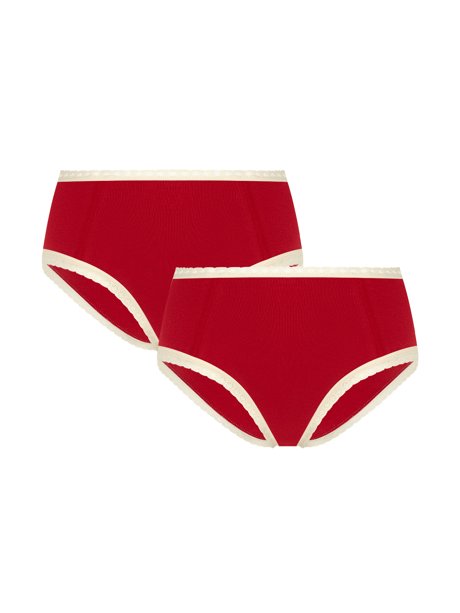Damen Hipster mit Spitze (2er-Pack) - Evermind.eco