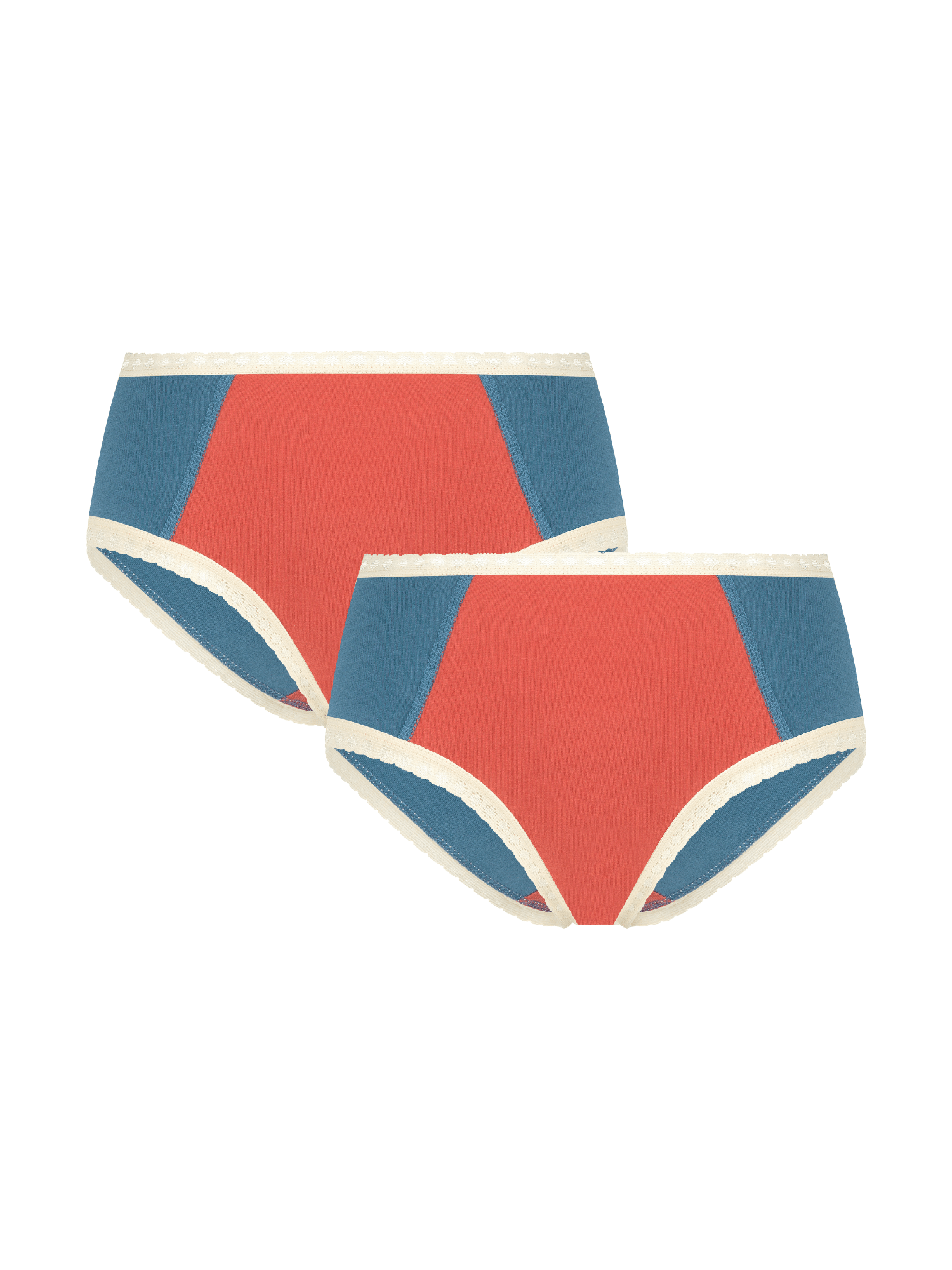 Damen Hipster mit Spitze (2er-Pack) - Evermind.eco