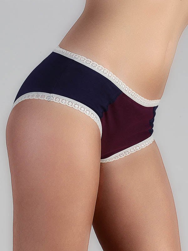 Damen Hipster mit Spitze (2er-Pack) - Evermind.eco