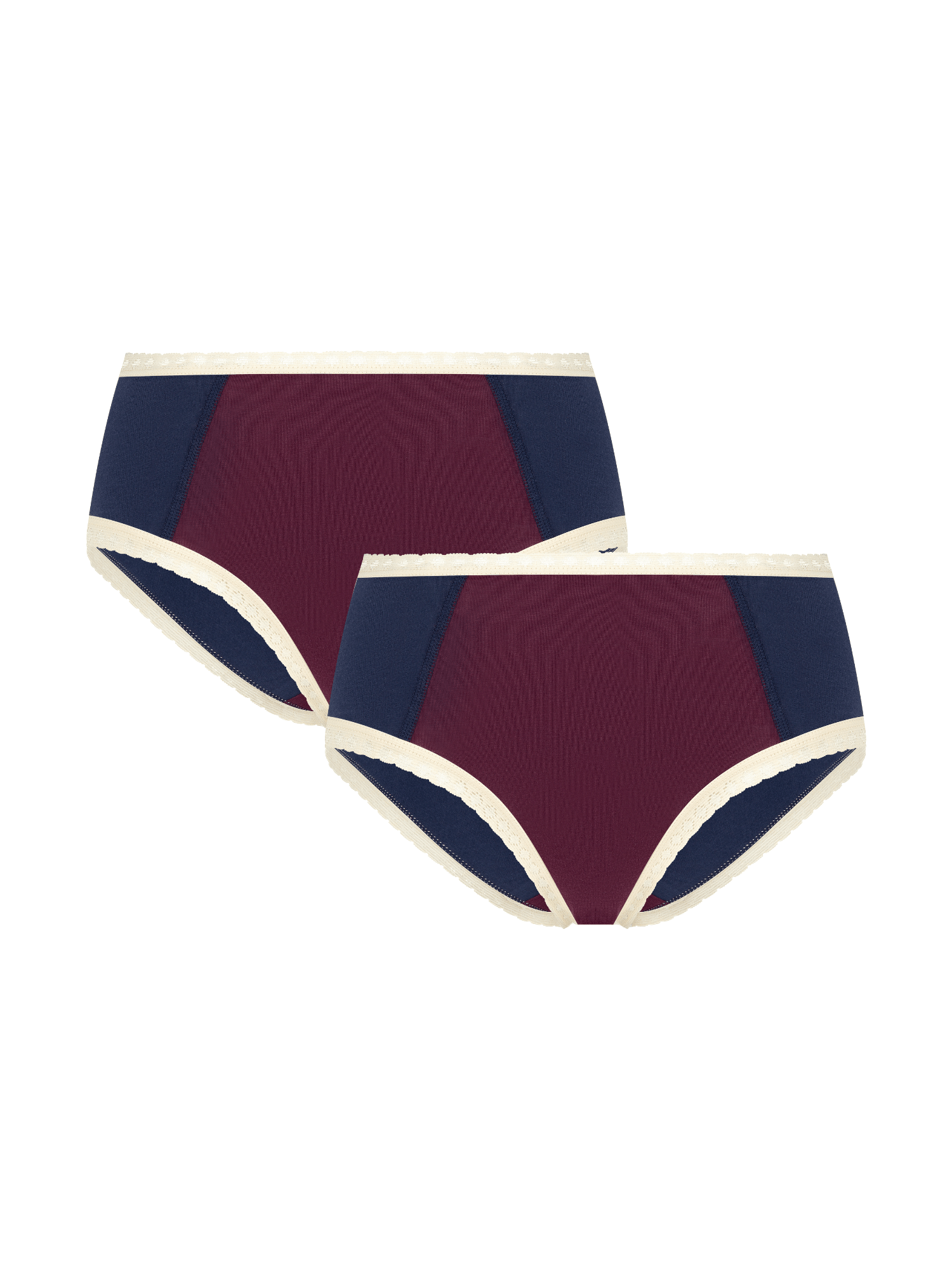 Damen Hipster mit Spitze (2er-Pack) - Evermind.eco