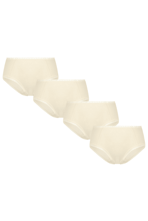 Damen Hipster mit Spitze (4er Pack) - Evermind.eco