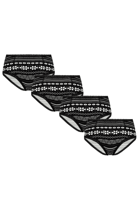 Damen Hipster mit Spitze (4er Pack) - Evermind.eco