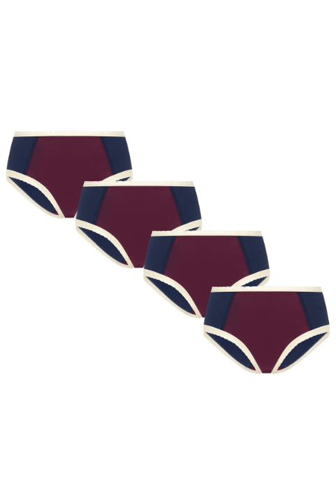 Damen Hipster mit Spitze (4er Pack) - Evermind.eco