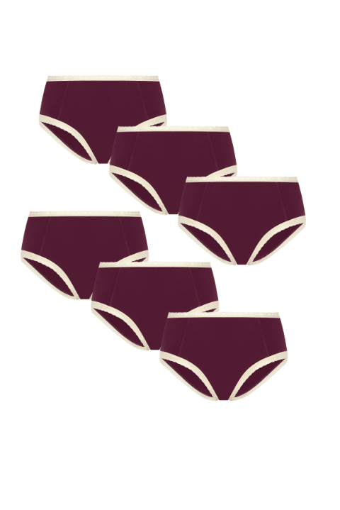 Damen Hipster mit Spitze (6er Pack) - Evermind.eco