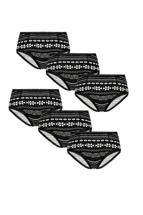Damen Hipster mit Spitze (6er Pack) - Evermind.eco