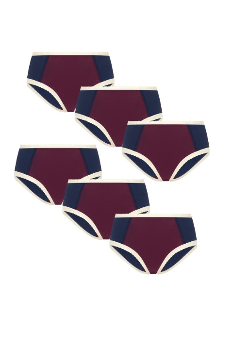 Damen Hipster mit Spitze (6er Pack) - Evermind.eco