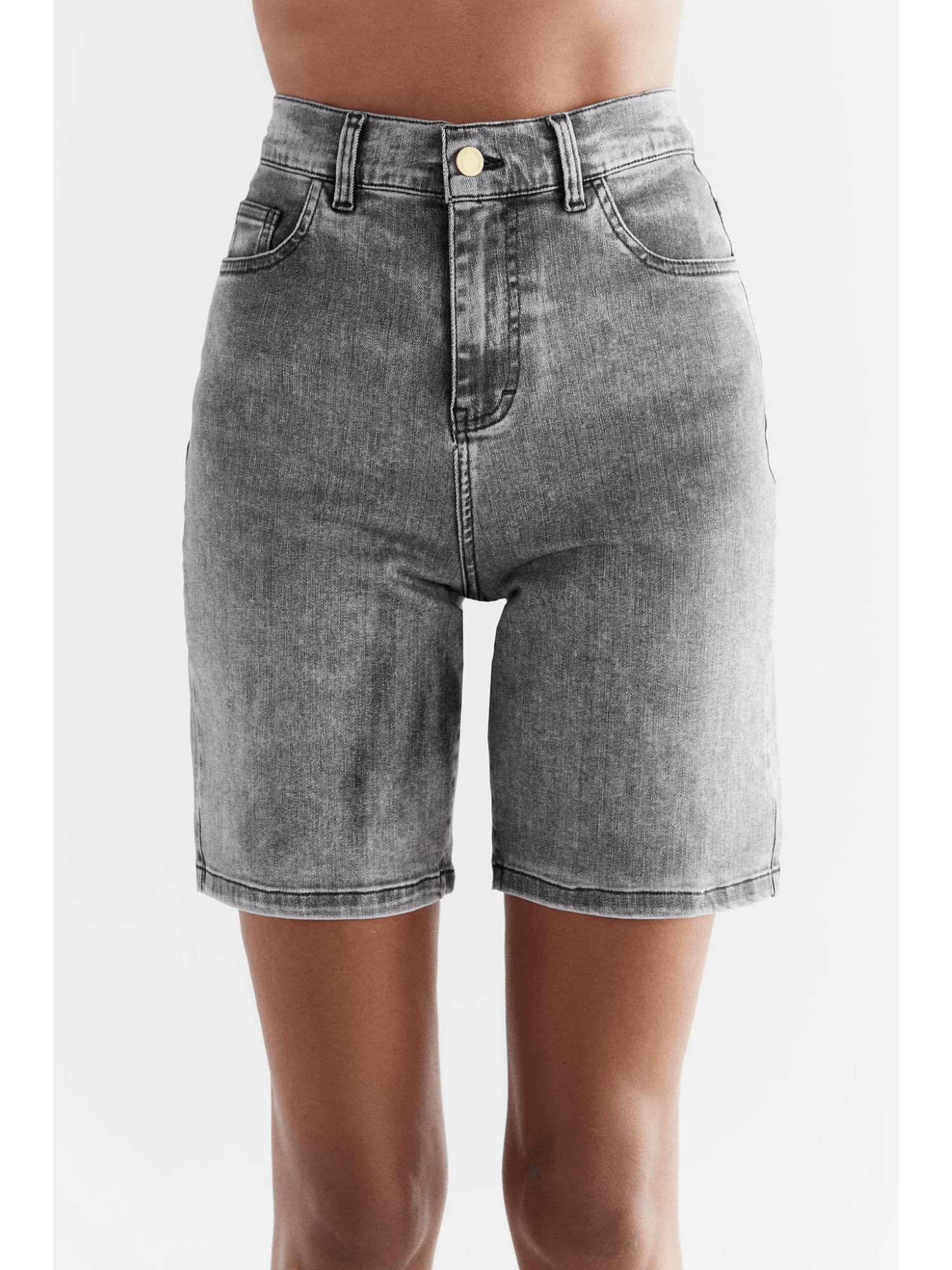 Damen Super Stretch Denim Shorts - Evermind.eco