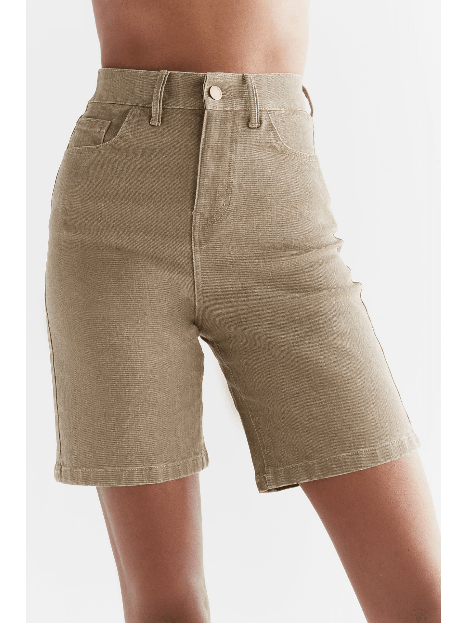 Damen Super Stretch Denim Shorts - Evermind.eco