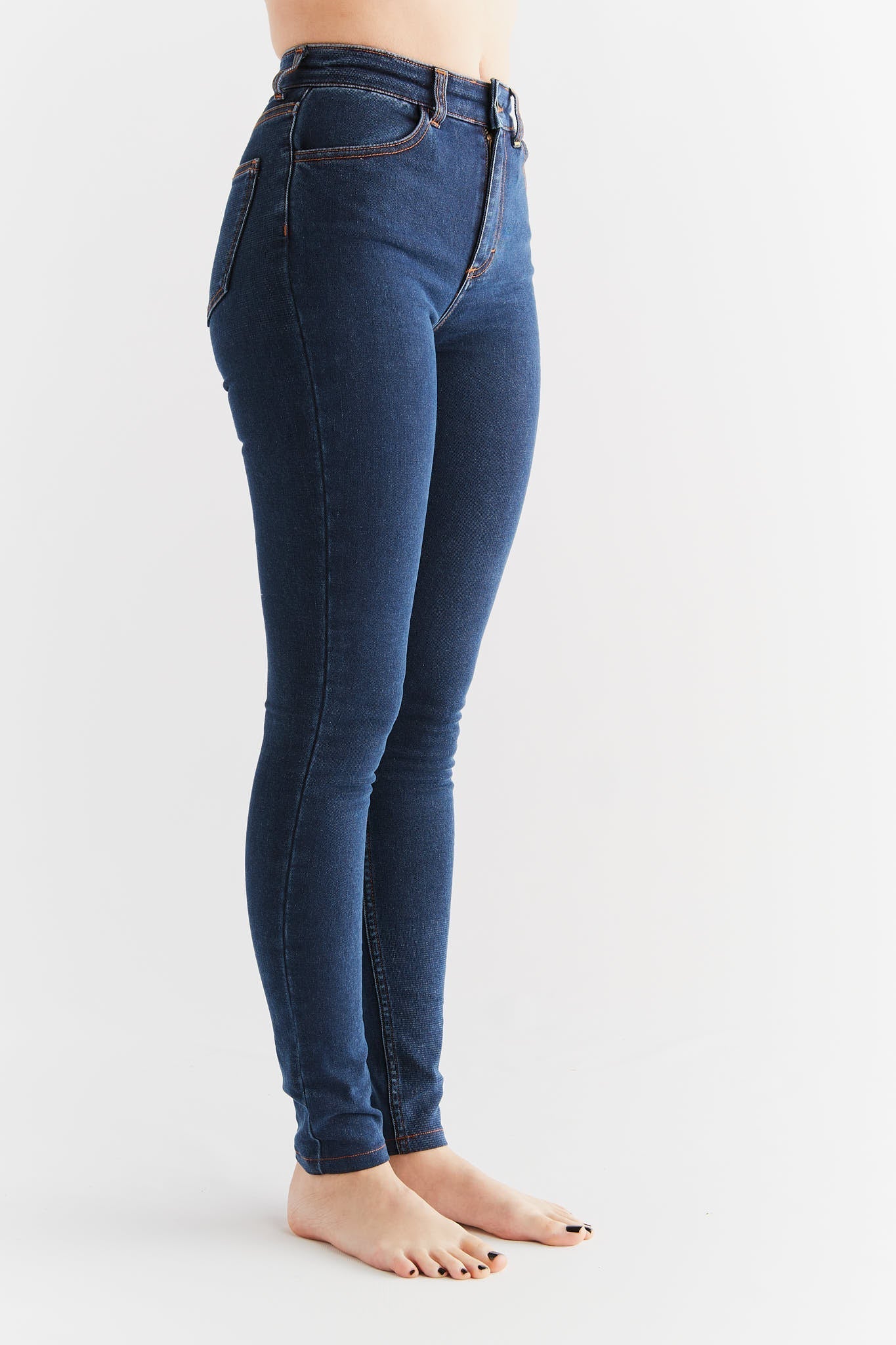 Damen Thermo Stretch Skinny Jeans - Evermind.eco