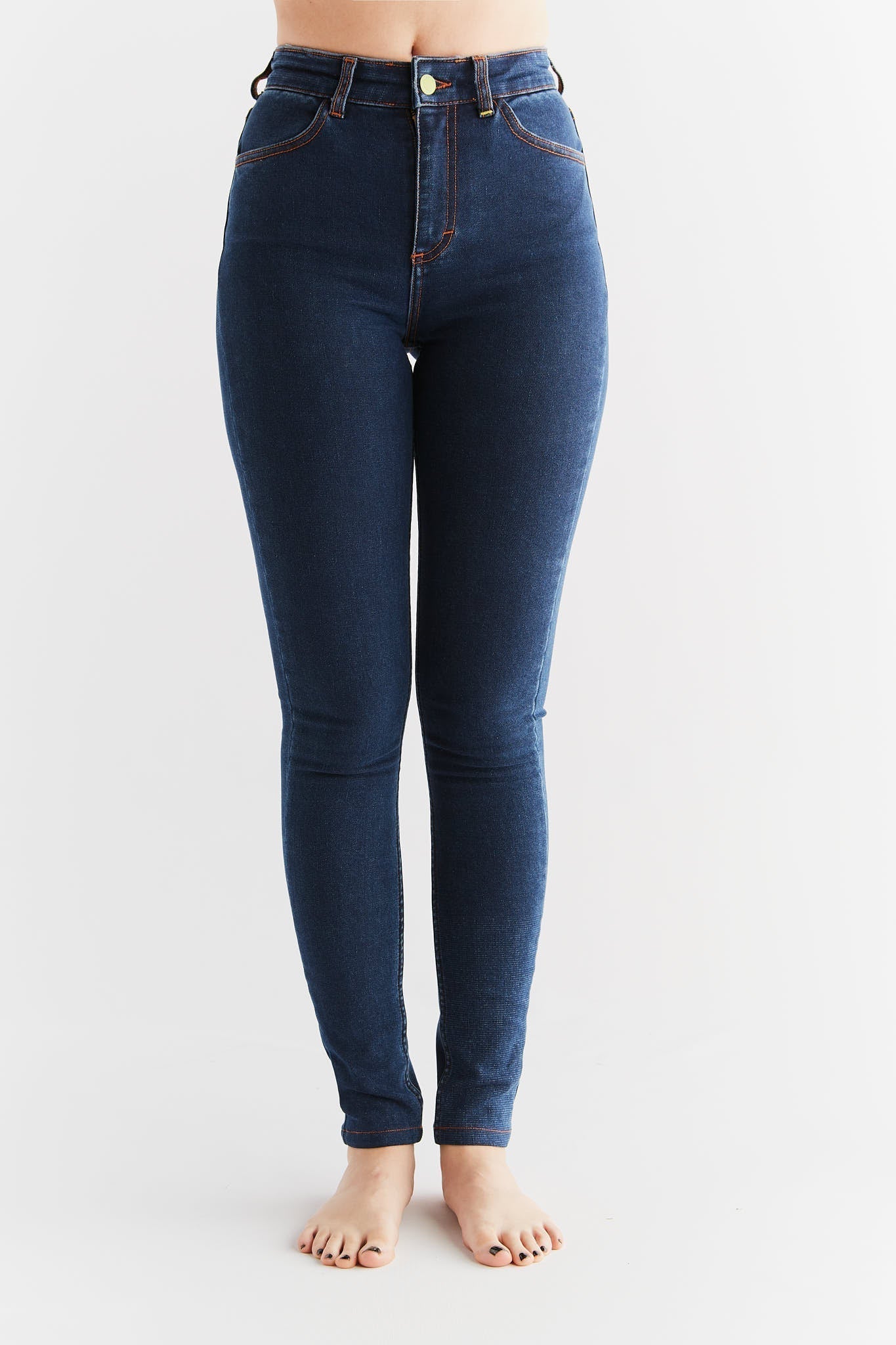 Damen Thermo Stretch Skinny Jeans - Evermind.eco