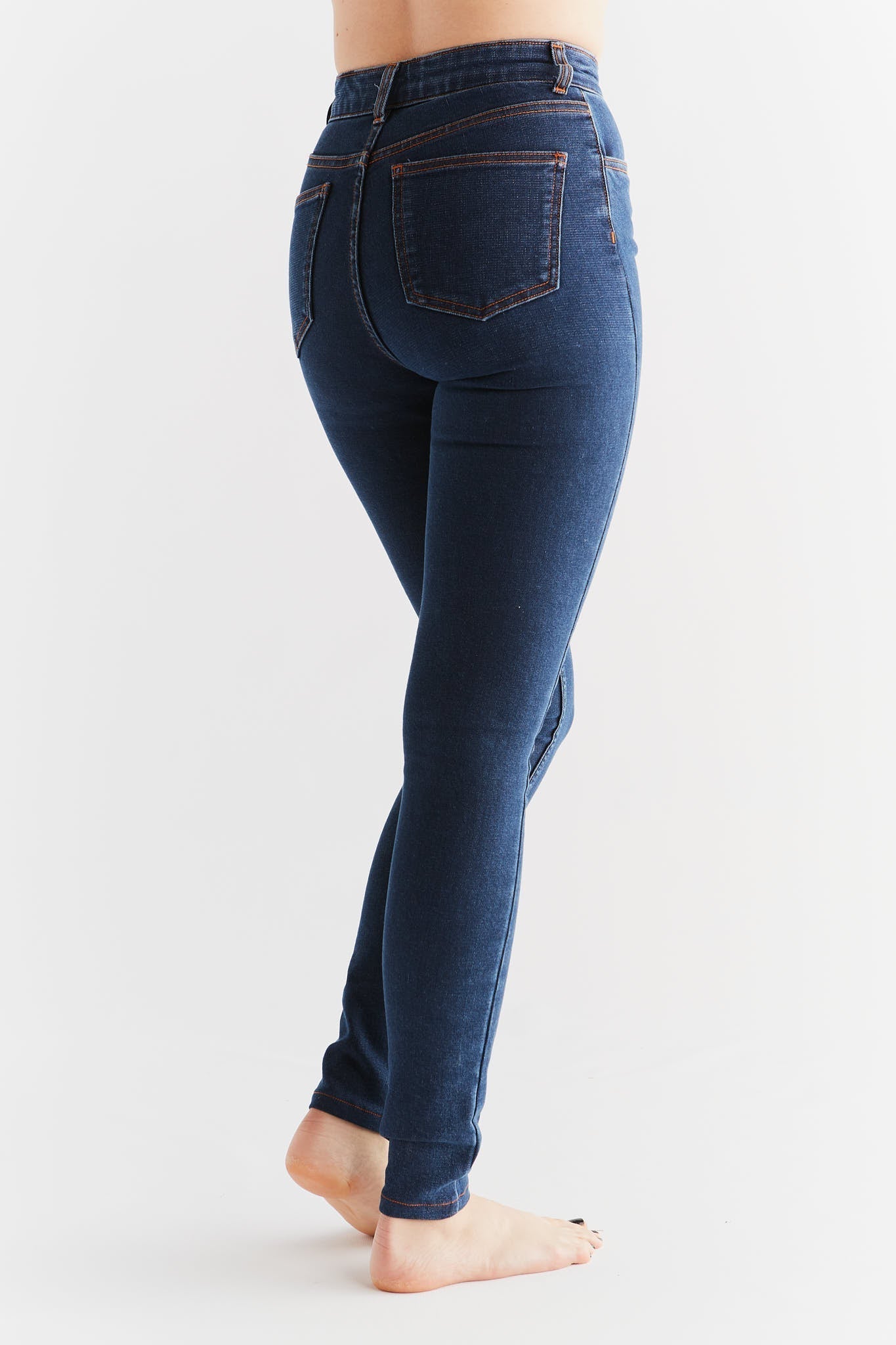 Damen Thermo Stretch Skinny Jeans - Evermind.eco