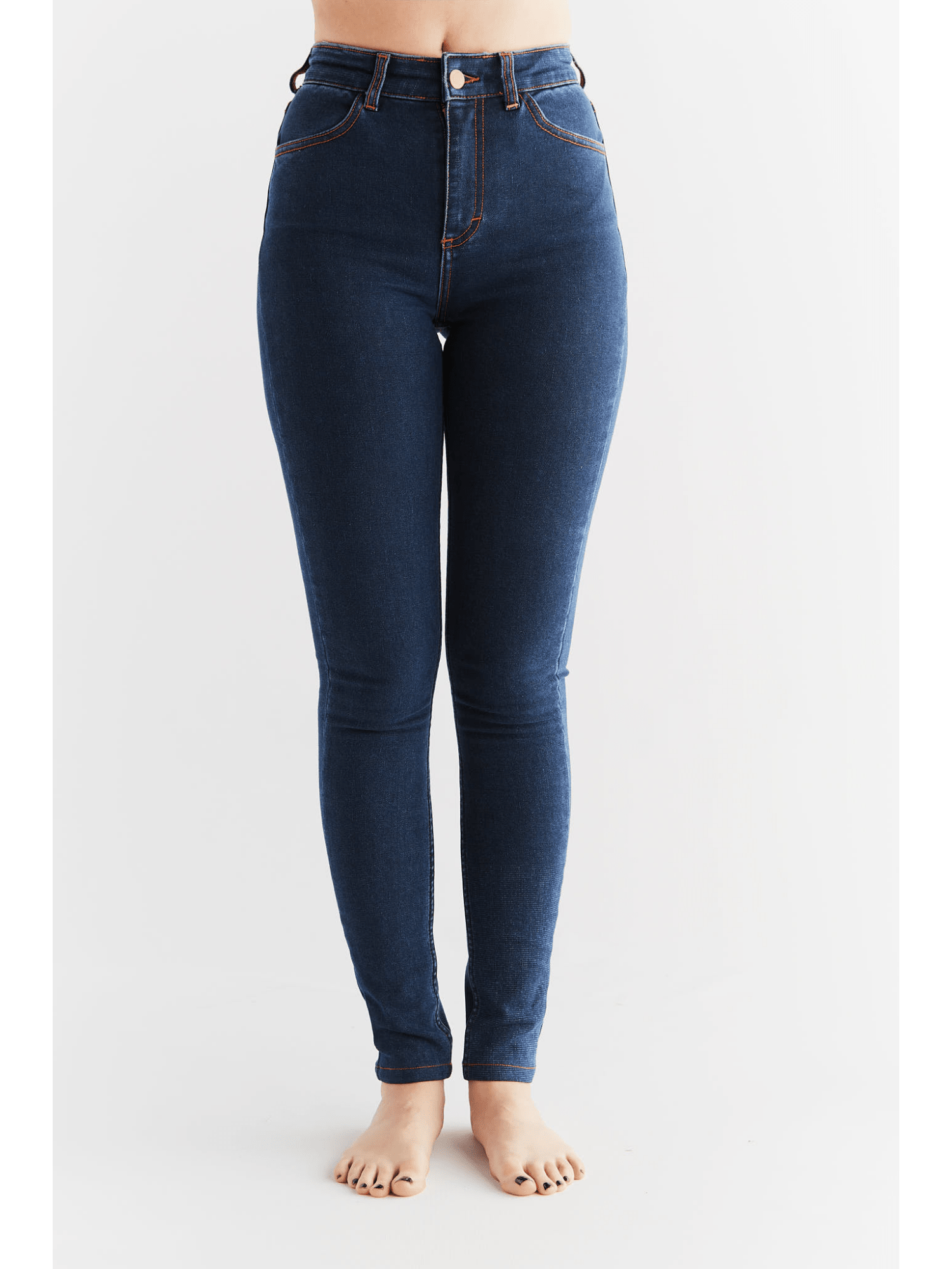 Damen Thermo Stretch Skinny Jeans - Evermind.eco