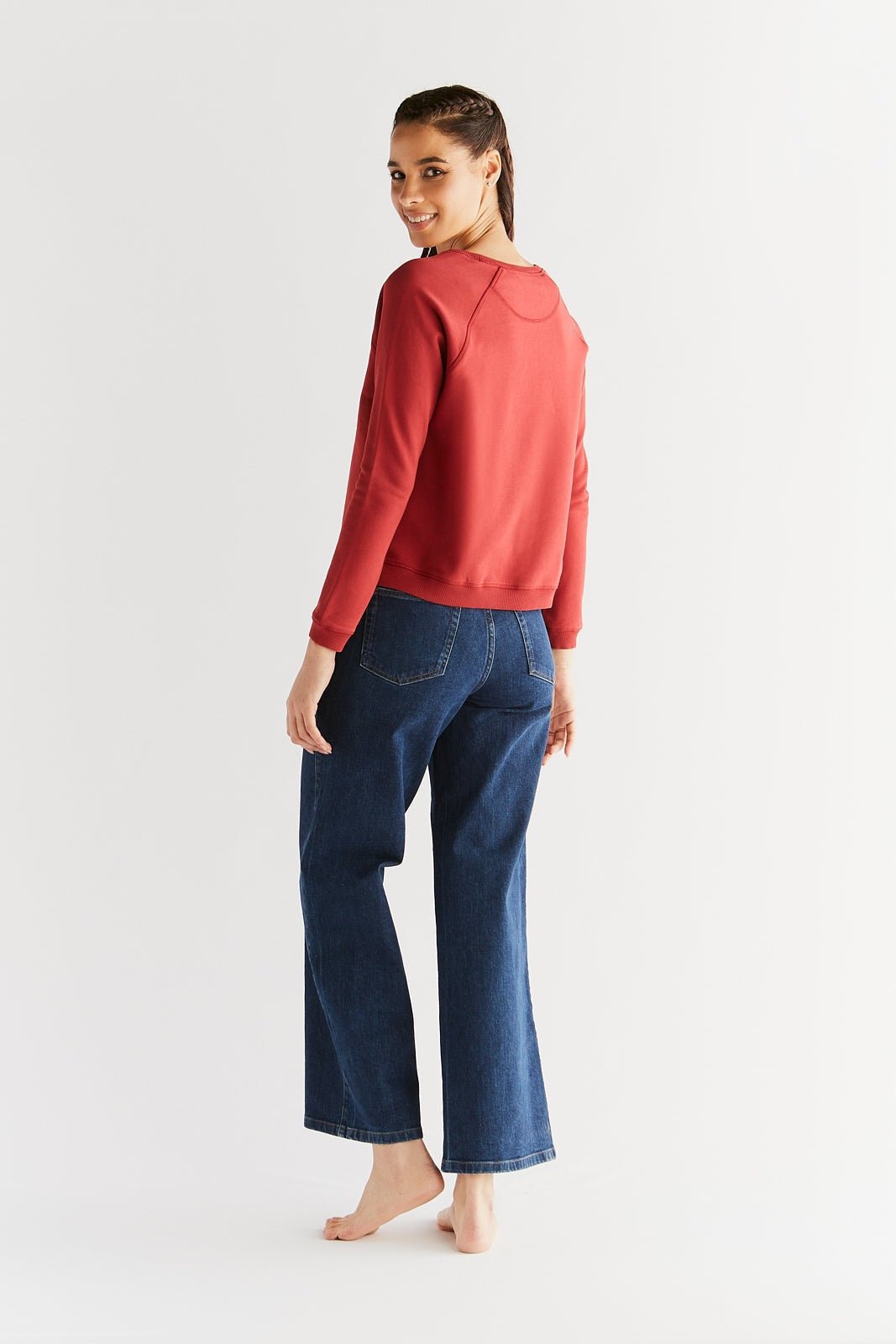 Damen Wide Leg Jeans aus Bio-Baumwolle - Evermind.eco