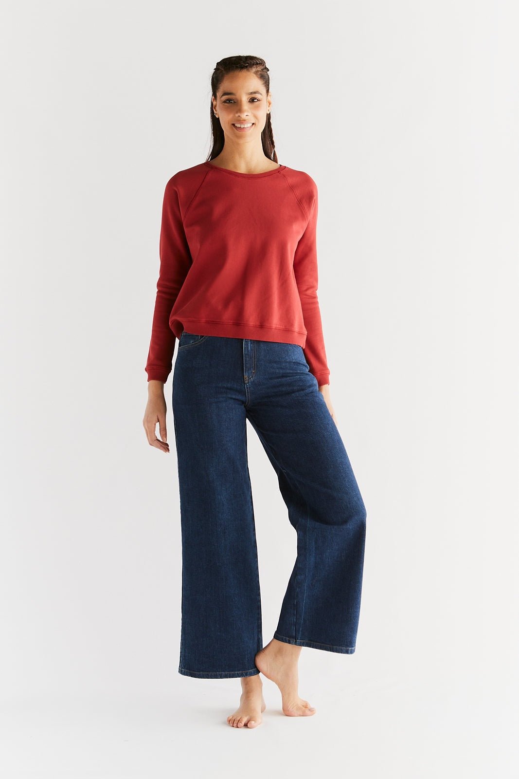 Damen Wide Leg Jeans aus Bio-Baumwolle - Evermind.eco