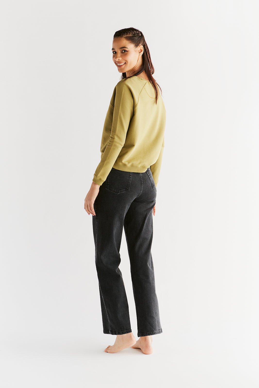 Damen Wide Leg Jeans aus Bio-Baumwolle - Evermind.eco