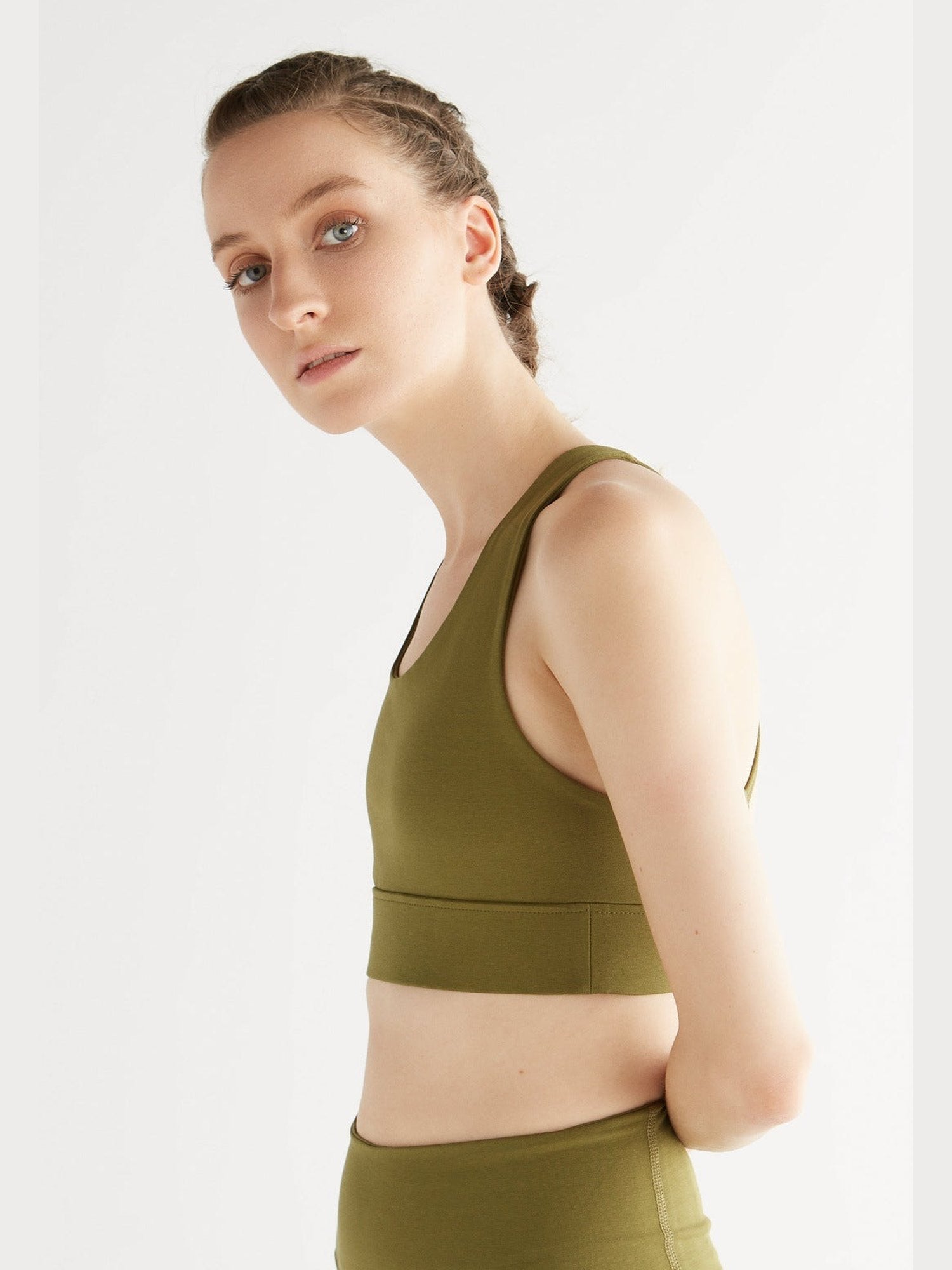 Damen Yoga Top recycelt - Evermind.eco