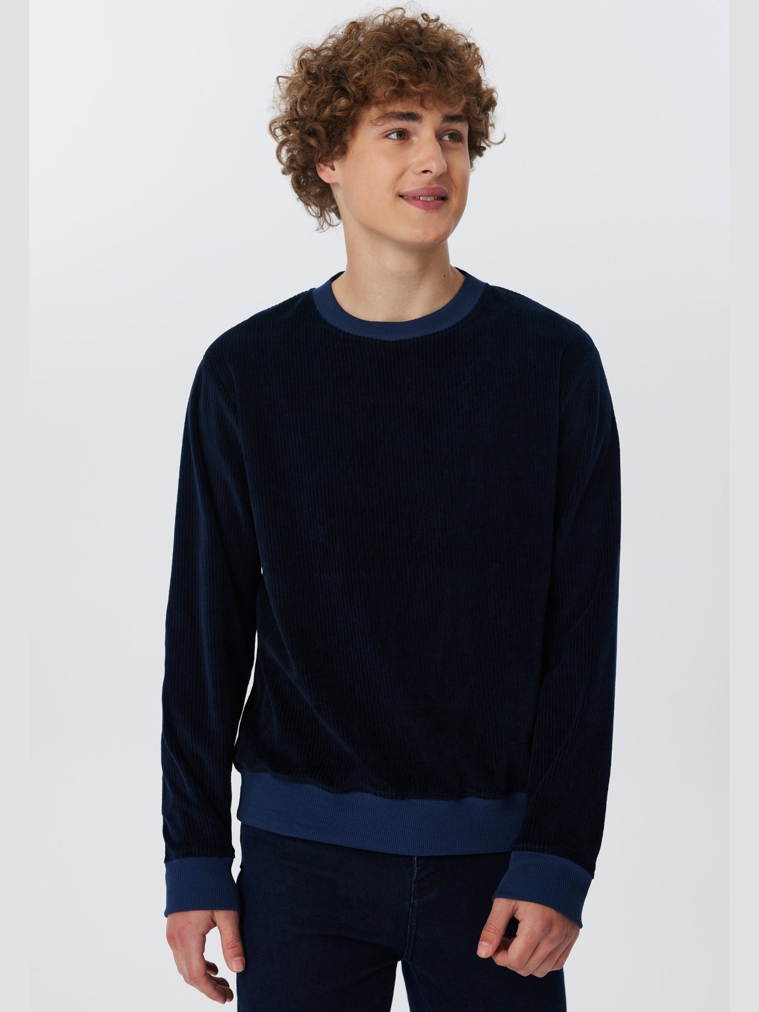 Herren Bio-Baumwoll Cord-Sweatshirt - Evermind.eco