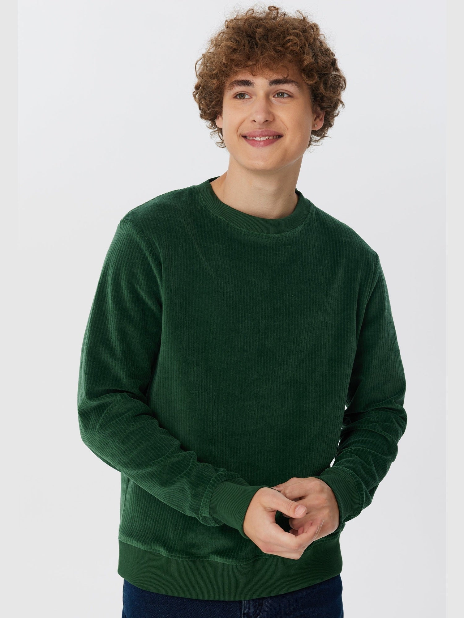 Herren Bio-Baumwoll Cord-Sweatshirt - Evermind.eco