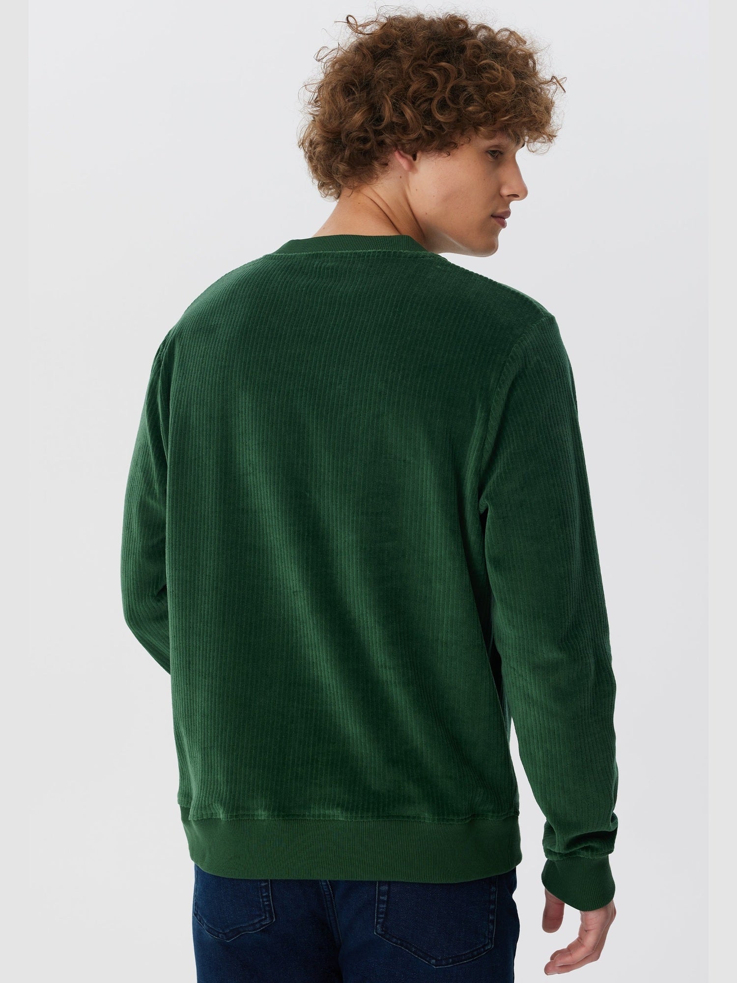 Herren Bio-Baumwoll Cord-Sweatshirt - Evermind.eco