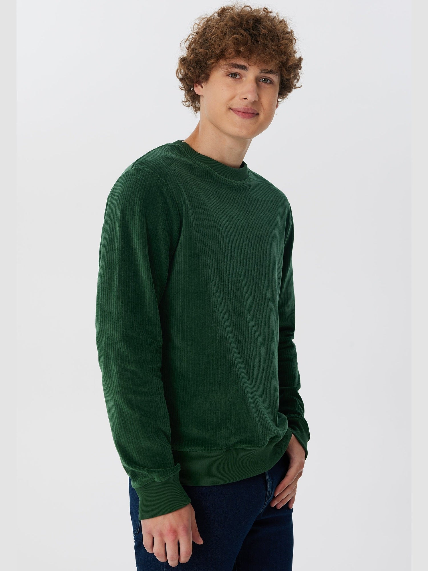 Herren Bio-Baumwoll Cord-Sweatshirt - Evermind.eco