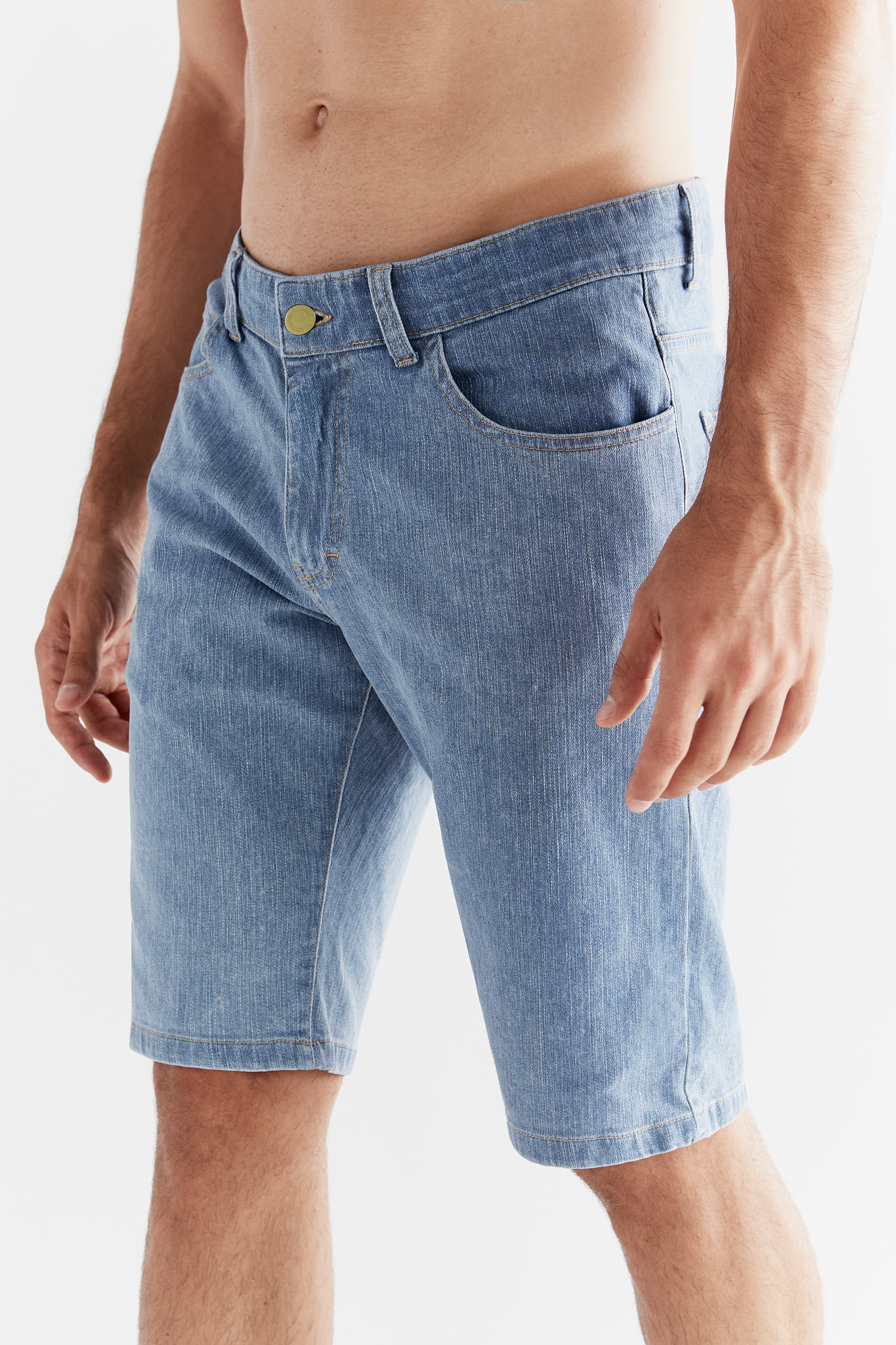 Herren Denim Shorts aus Bio-Baumwolle - Evermind.eco