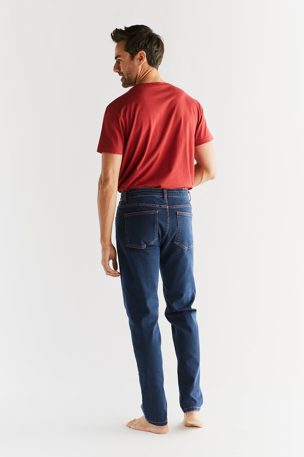 Herren Thermo Stretch Slim Jeans - Evermind.eco