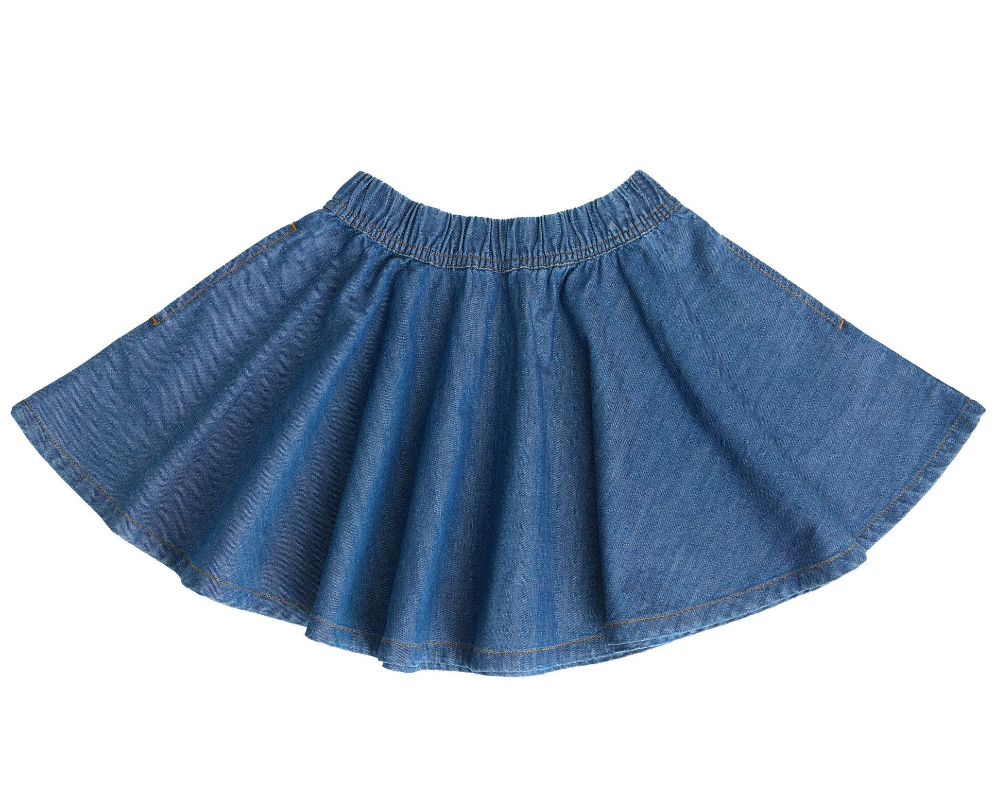 Kinder Denimrock aus 100% Bio-Baumwolle - Evermind.eco