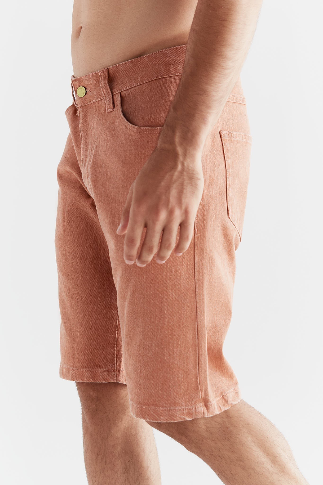 Plant Dyed Herren Denim Shorts - Evermind.eco