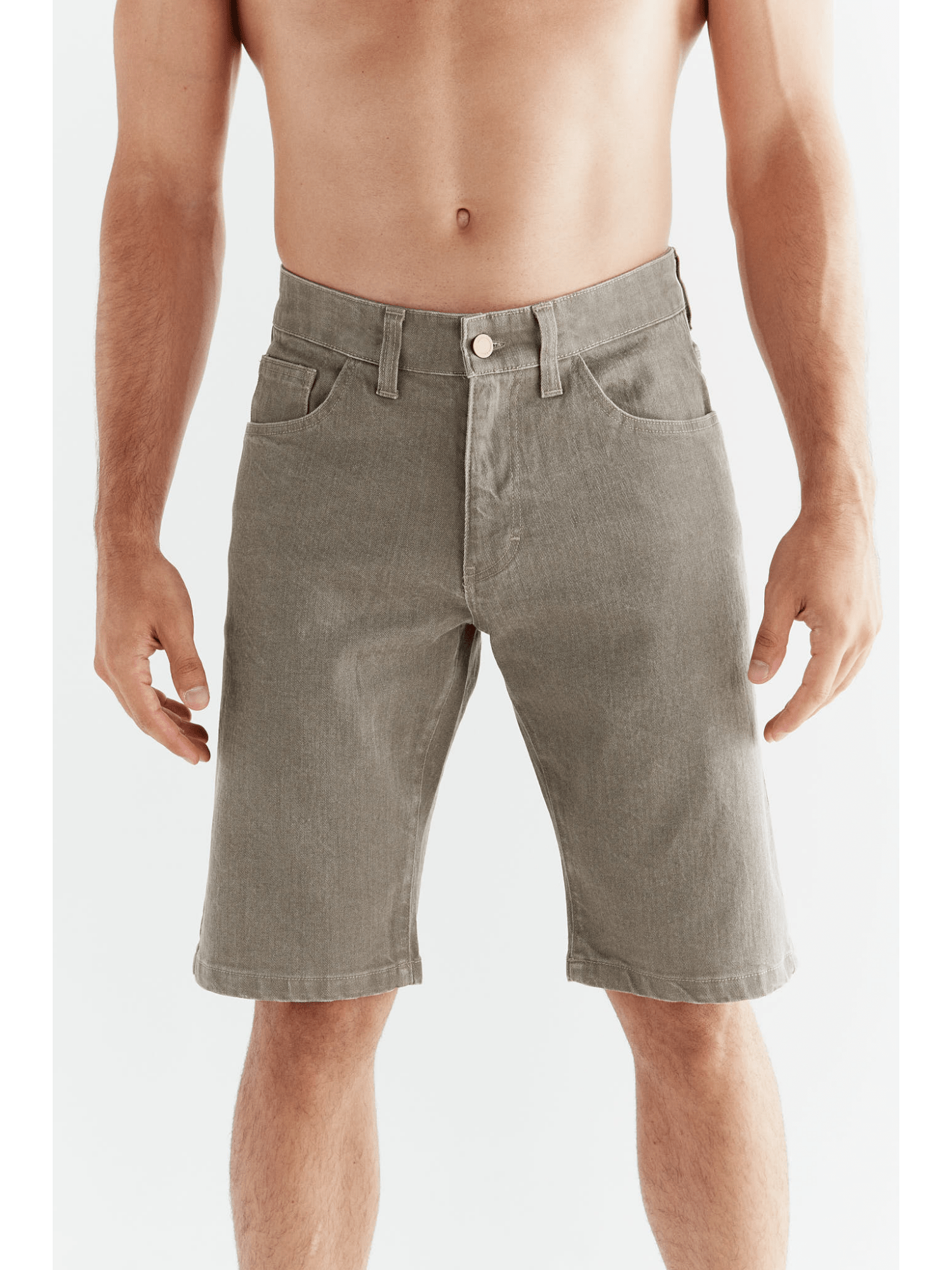 Plant Dyed Herren Denim Shorts - Evermind.eco
